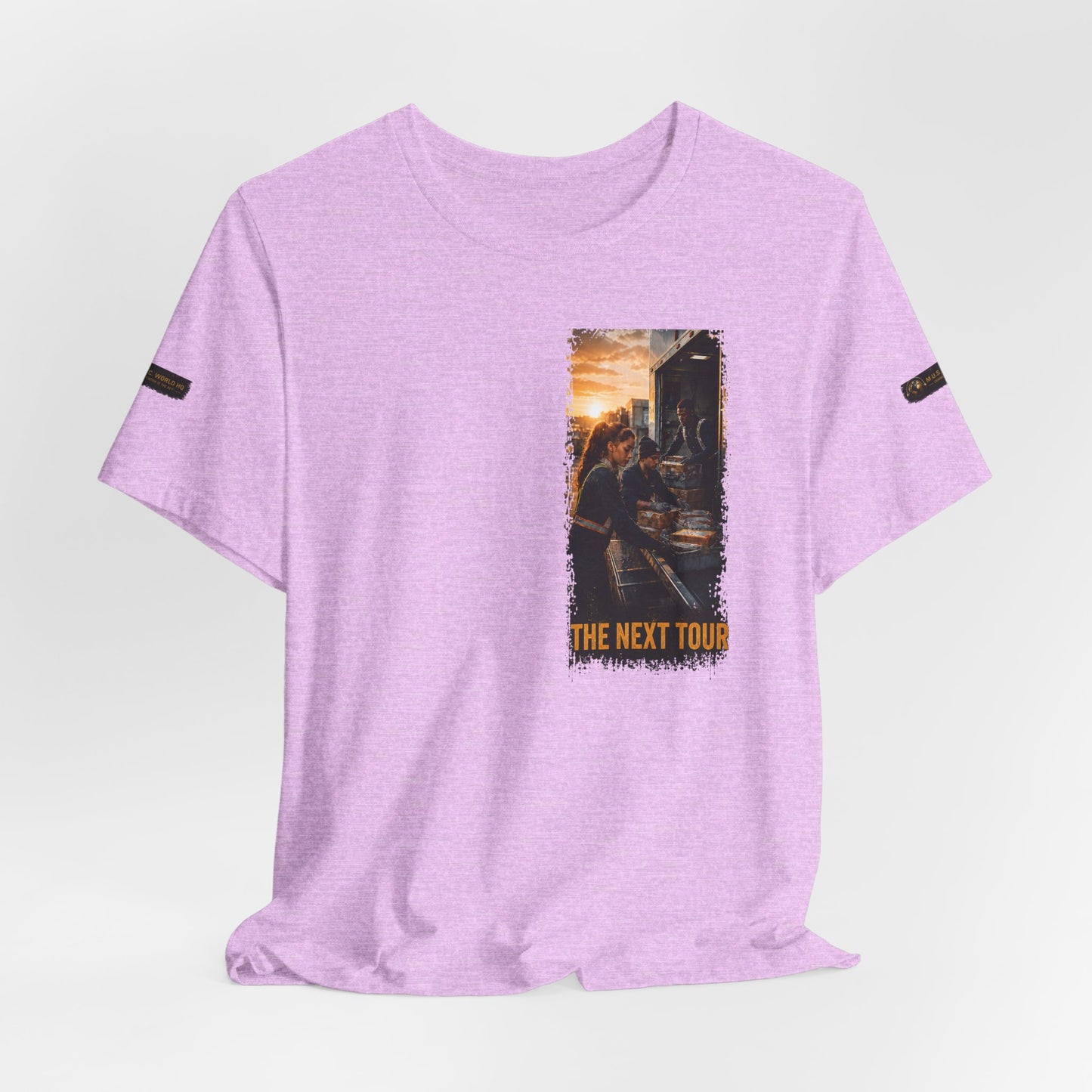 Postal Music — The Next Tour Premium Unisex T-Shirt — Color Group 6 of 11