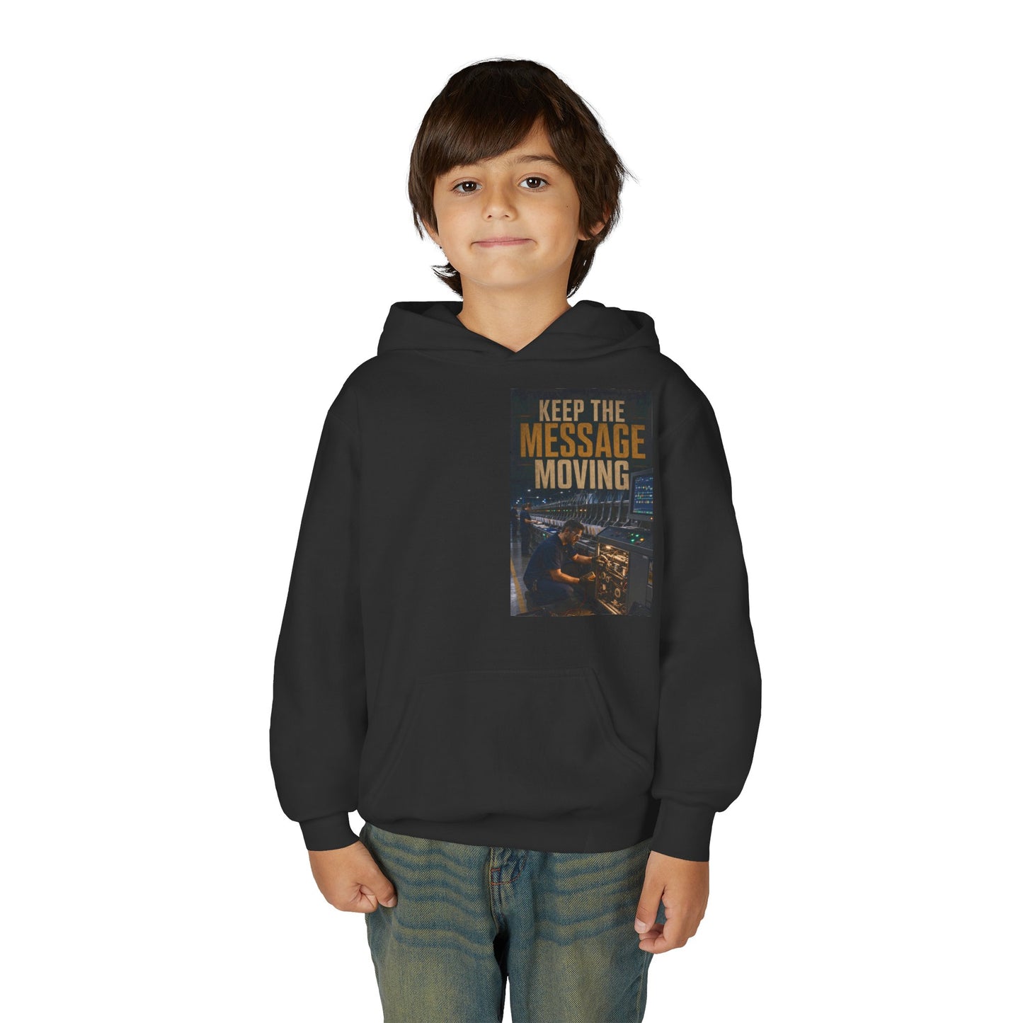 Postal Music — Keep the Message Moving — Youth Hoodie