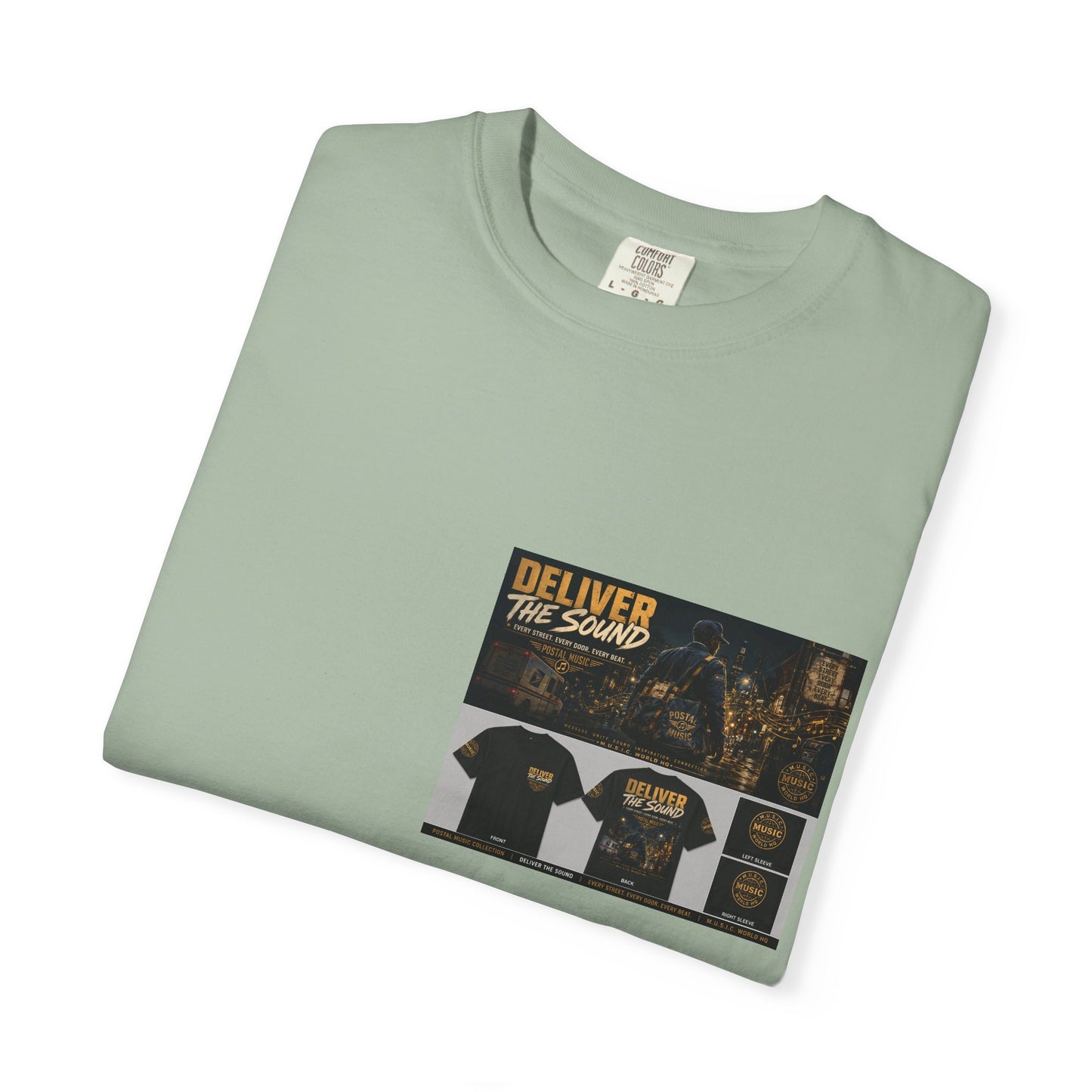 Postal Music — Deliver the Sound — Garment-Dyed T-Shirt
