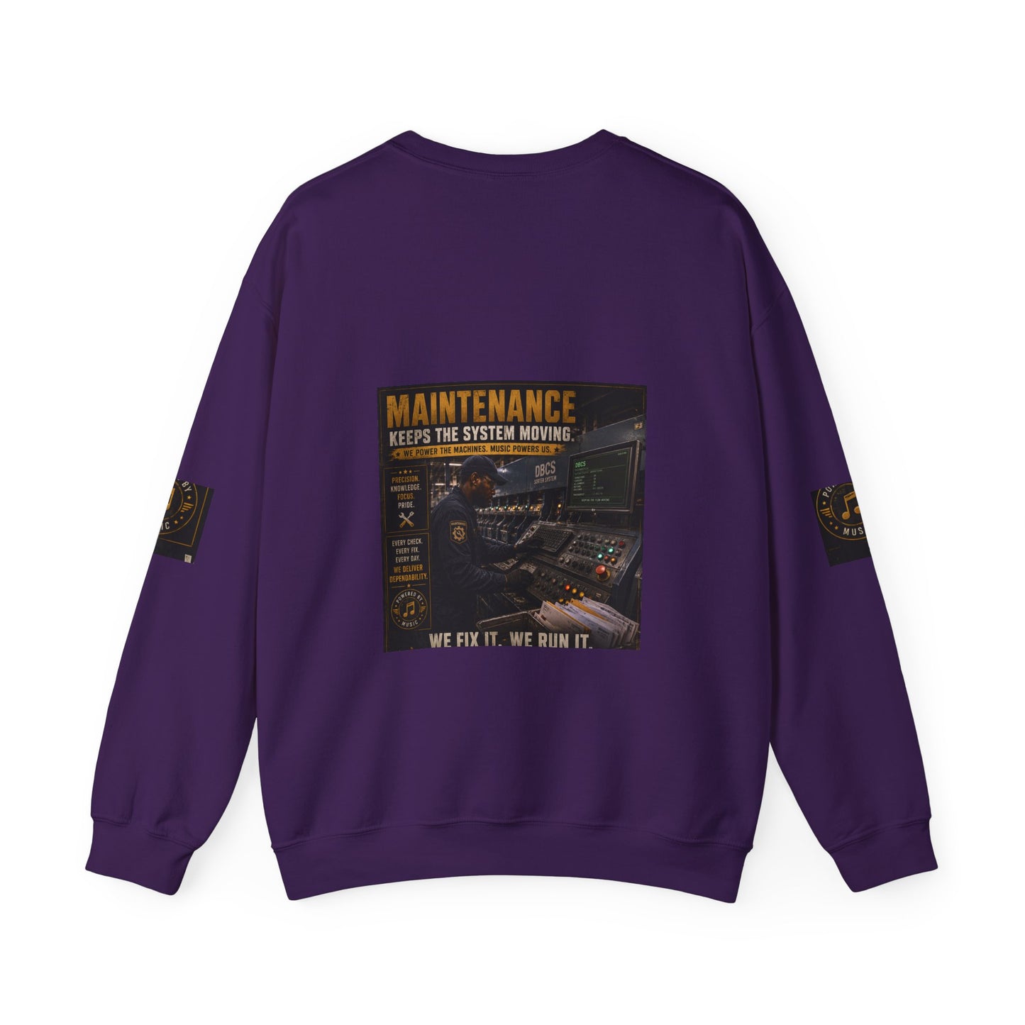 Postal Music — Maintenance Keeps the System Moving — Core Crewneck Sweatshirt