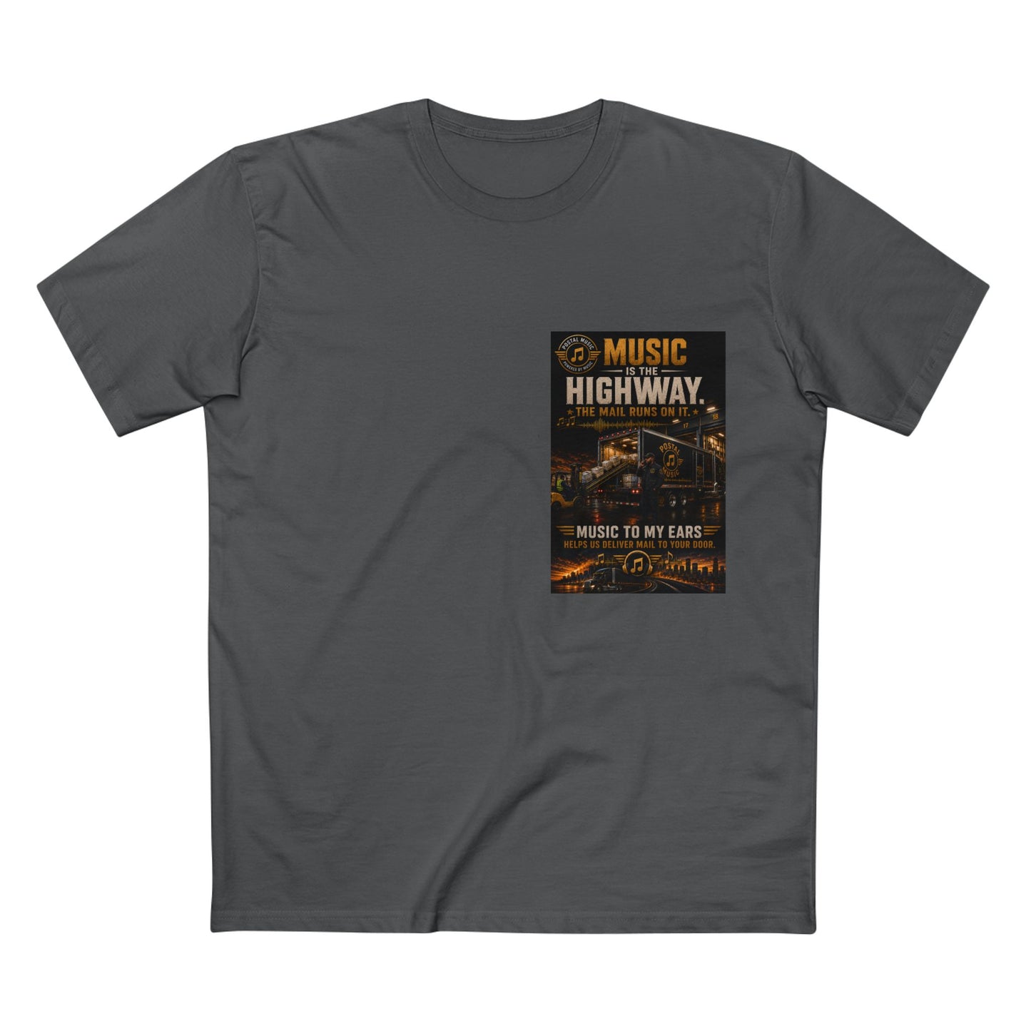 Postal Music — Music Is the Highway — Streetwear T-Shirt