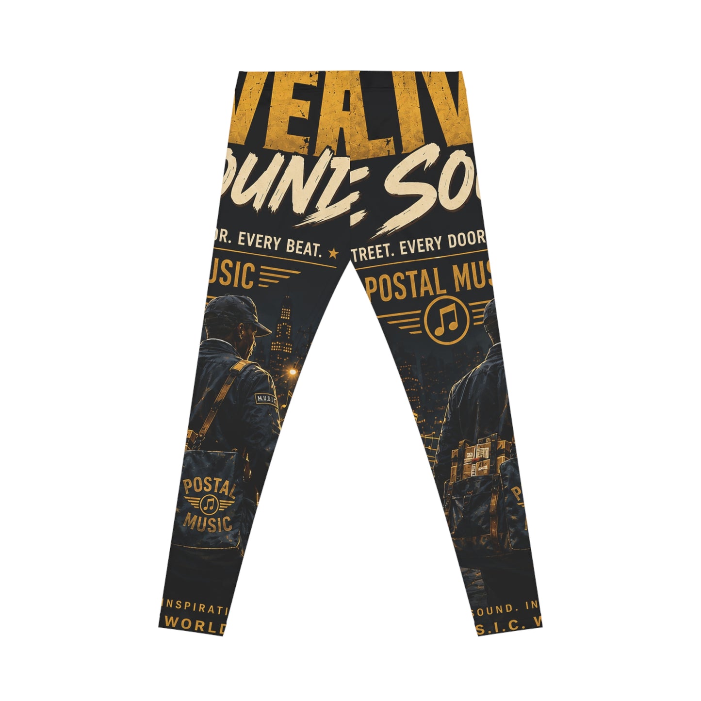 Postal Music — Deliver the Sound — Women's Casual Leggings (All-Over Print)