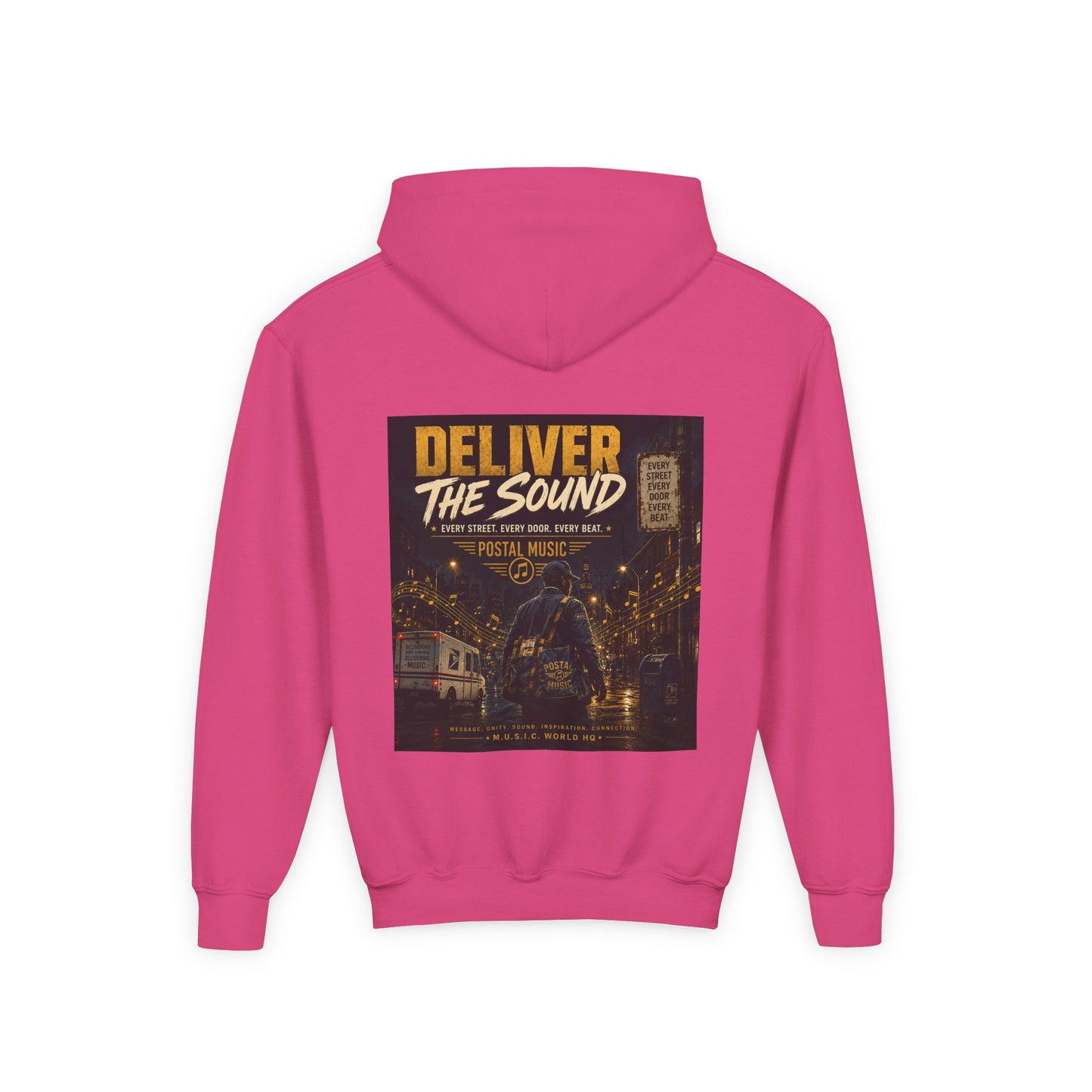 Postal Music — Deliver the Sound — Youth Hoodie