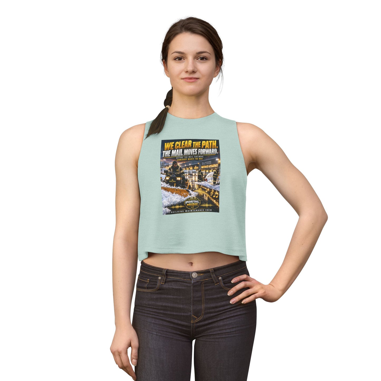 Postal Music - We Clear the Path - Women's Cropped T-Shirt