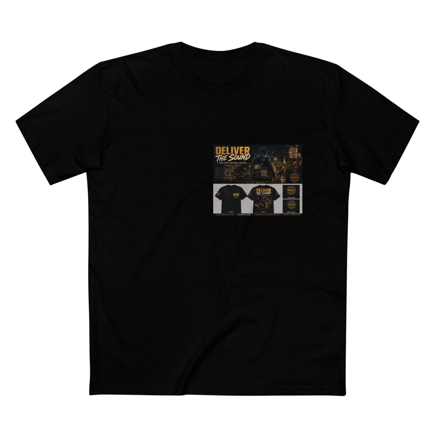 Postal Music — Deliver the Sound — Streetwear T-Shirt