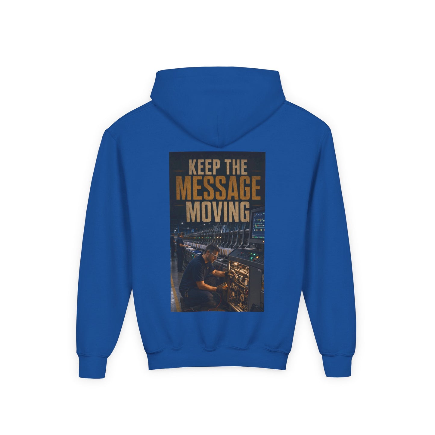Postal Music — Keep the Message Moving — Youth Hoodie