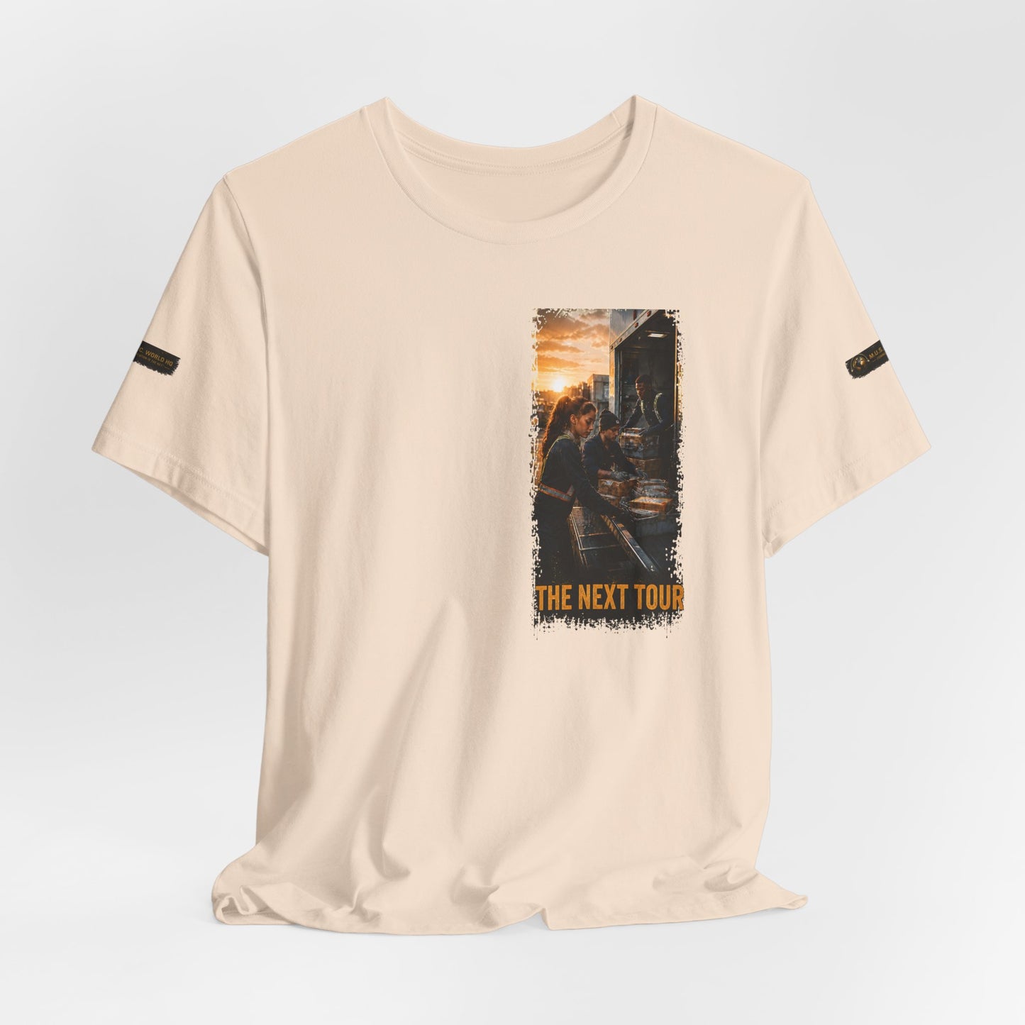Postal Music — The Next Tour Premium Unisex T-Shirt — Color Group 9 of 11
