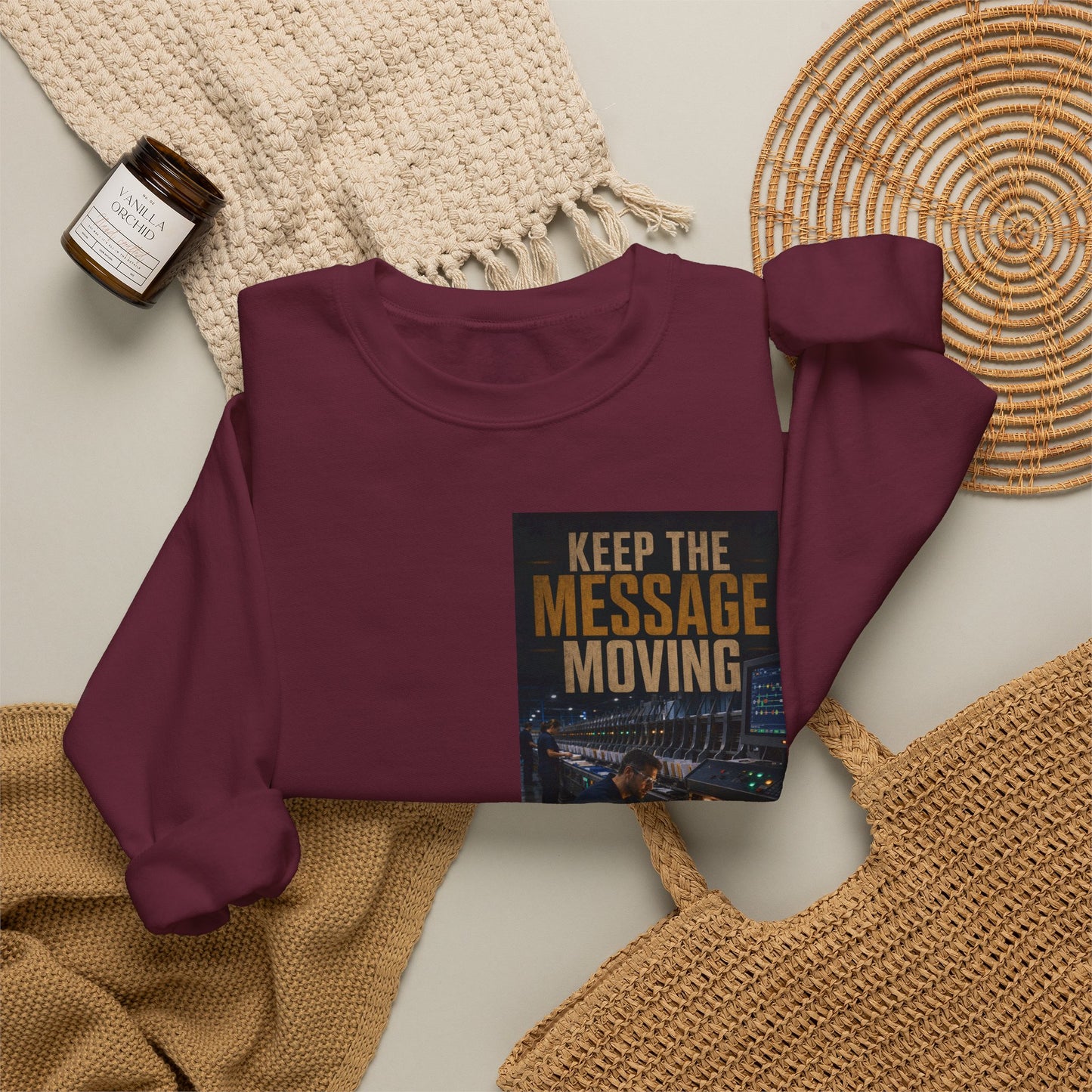 Postal Music — Keep the Message Moving — Core Crewneck Sweatshirt