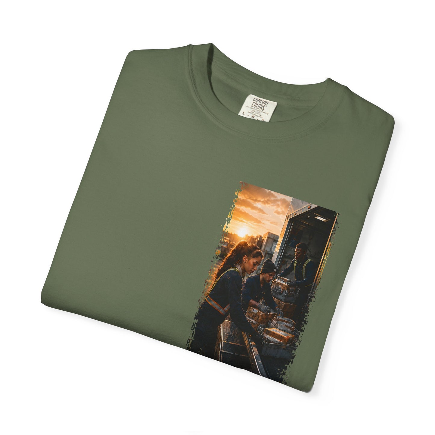 Postal Music — The Next Tour Garment-Dyed T-Shirt — Color Group 4 of 4