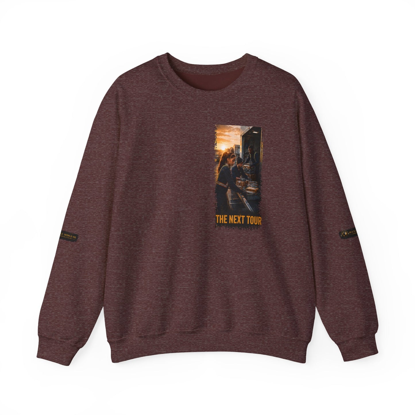 Postal Music — The Next Tour Core Crewneck Sweatshirt — Color Group 2 of 3