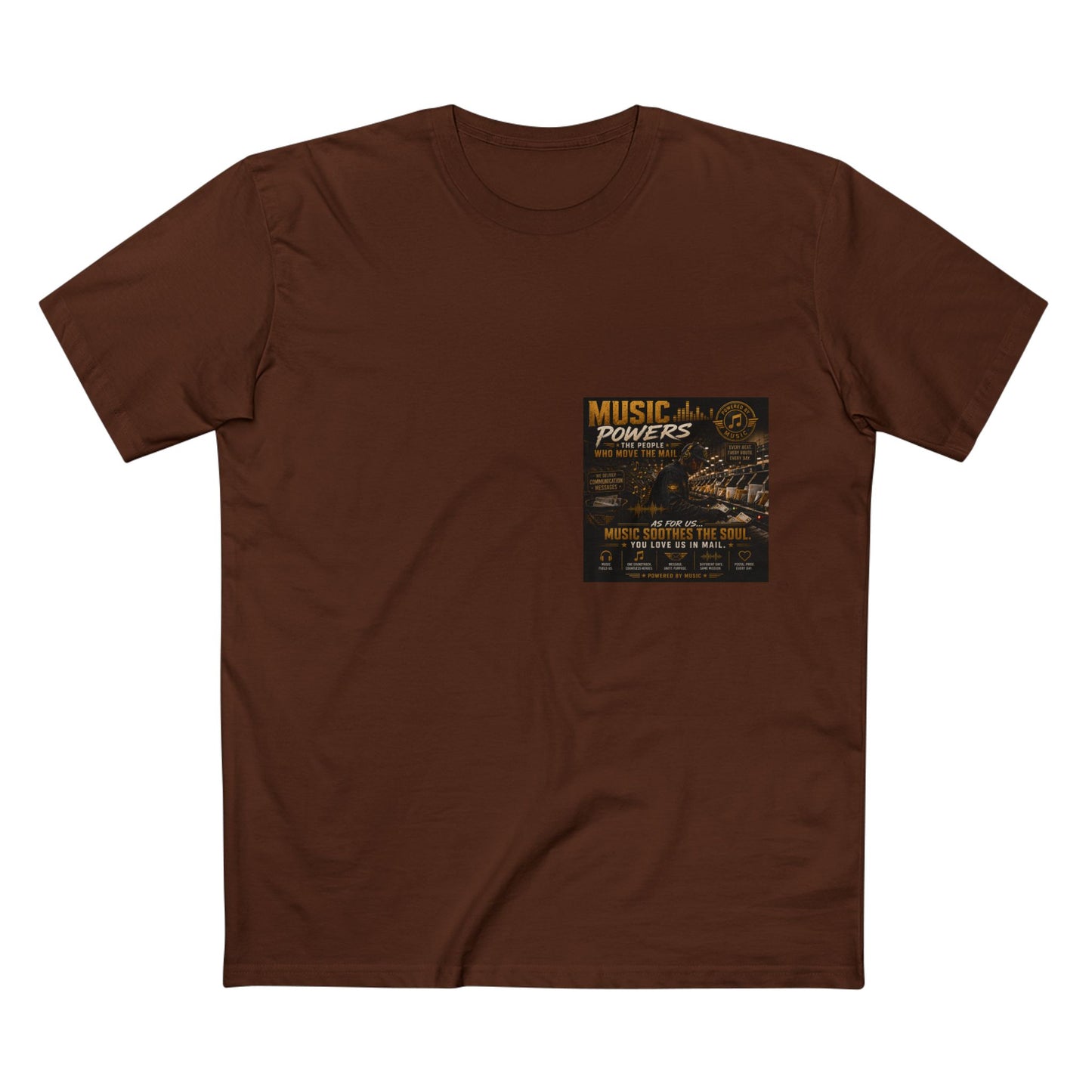 Postal Music — Music Powers the People — Streetwear T-Shirt