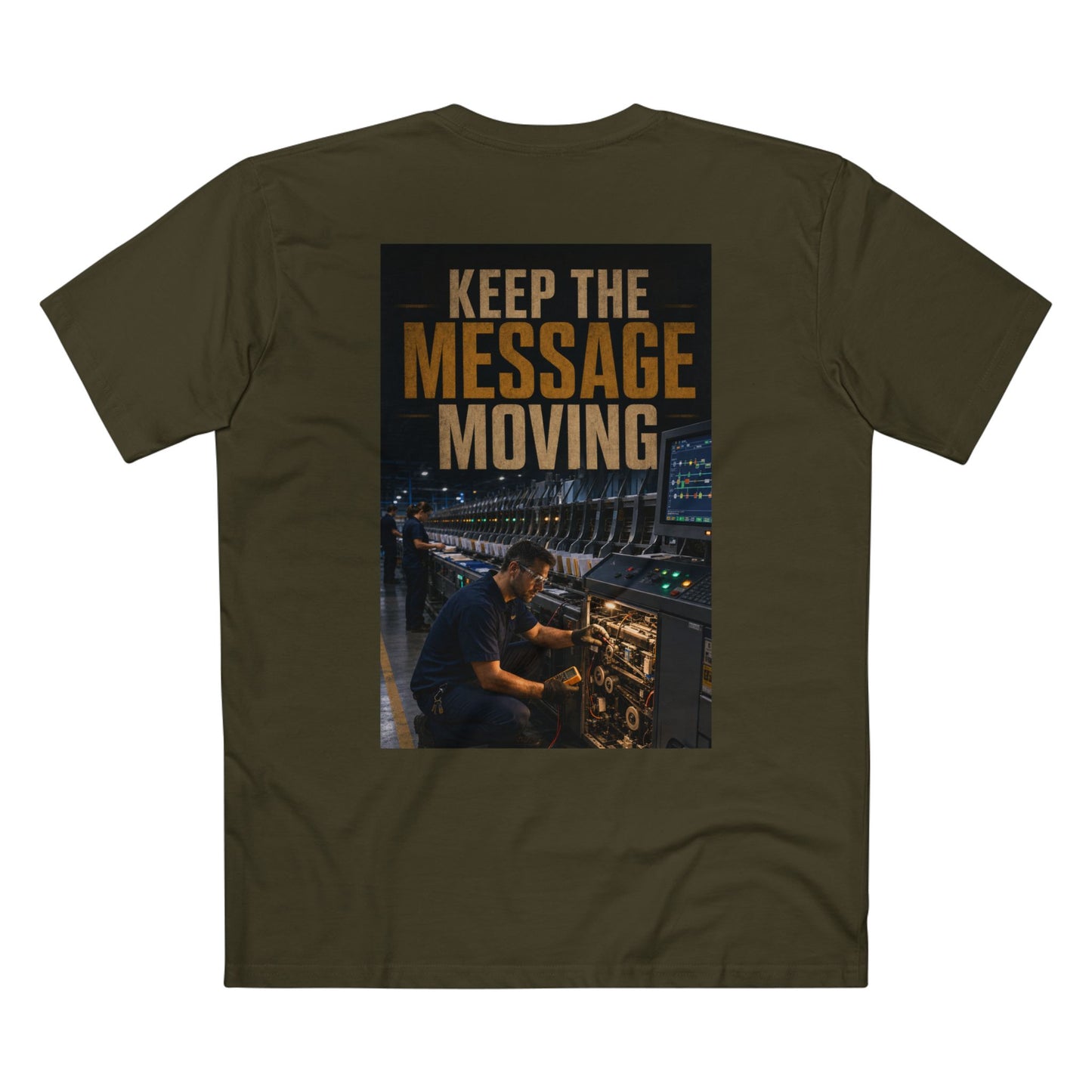 Postal Music — Keep the Message Moving — Streetwear T-Shirt