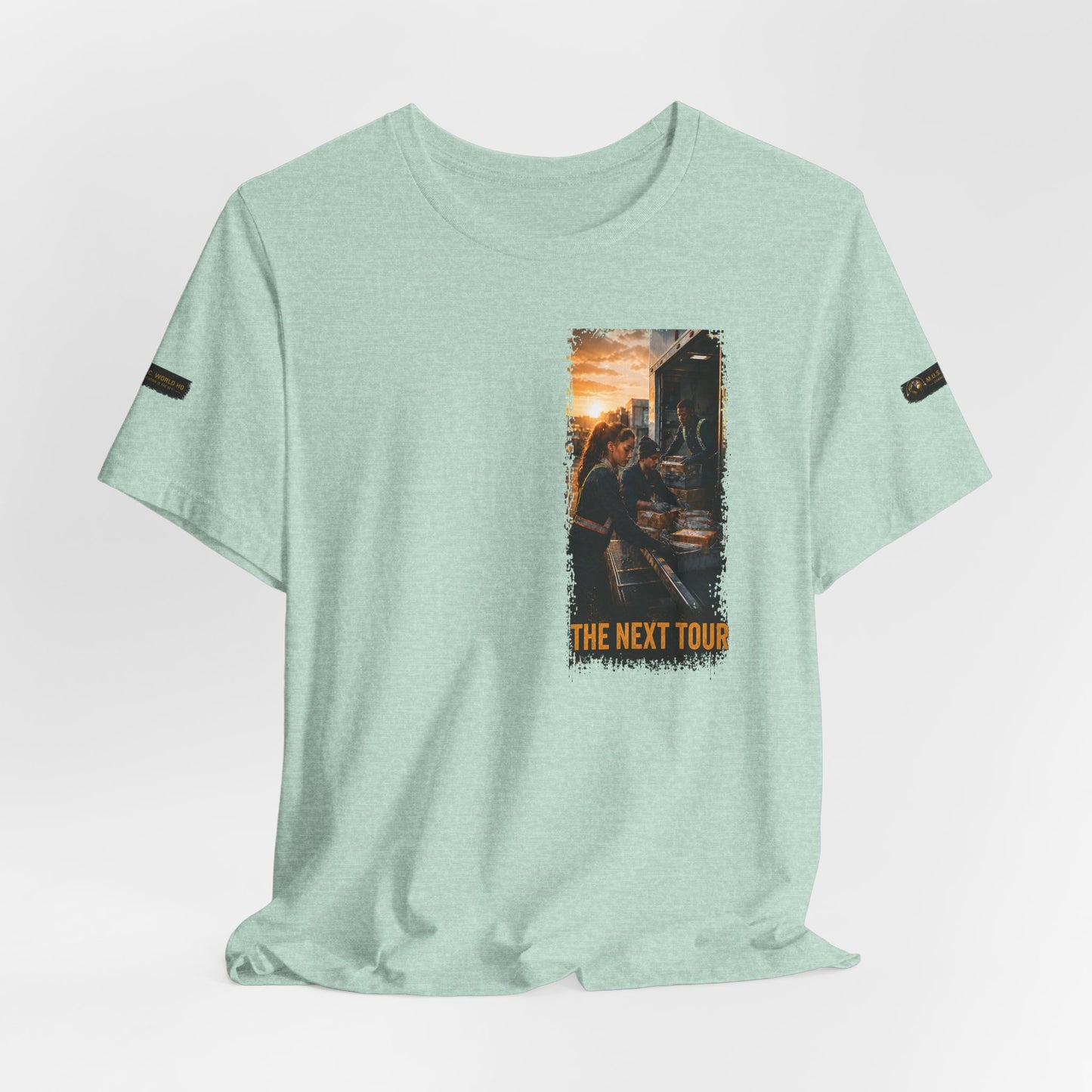 Postal Music — The Next Tour Premium Unisex T-Shirt — Color Group 6 of 11