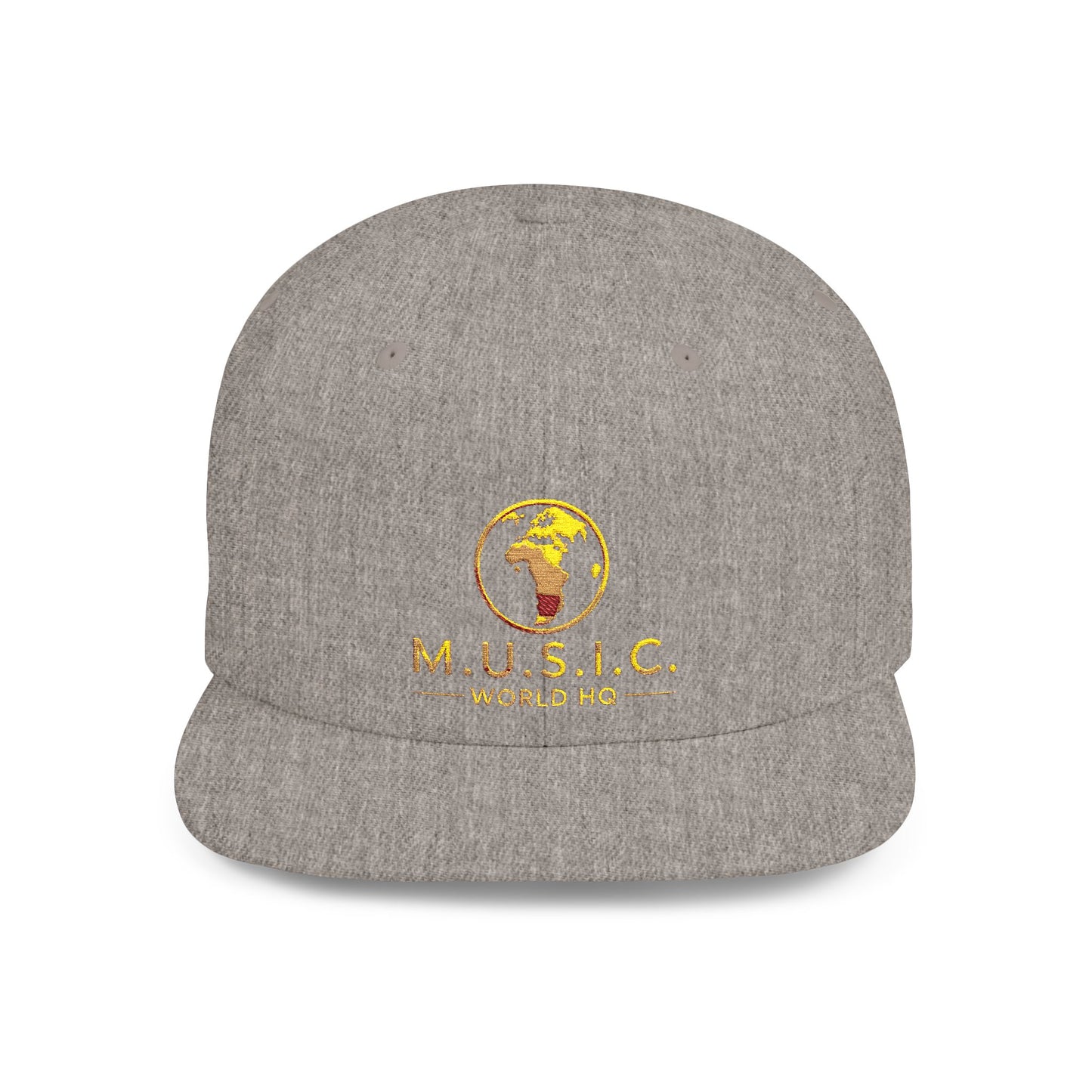 M.U.S.I.C. World HQ Heritage Premium Flat-Bill Snapback