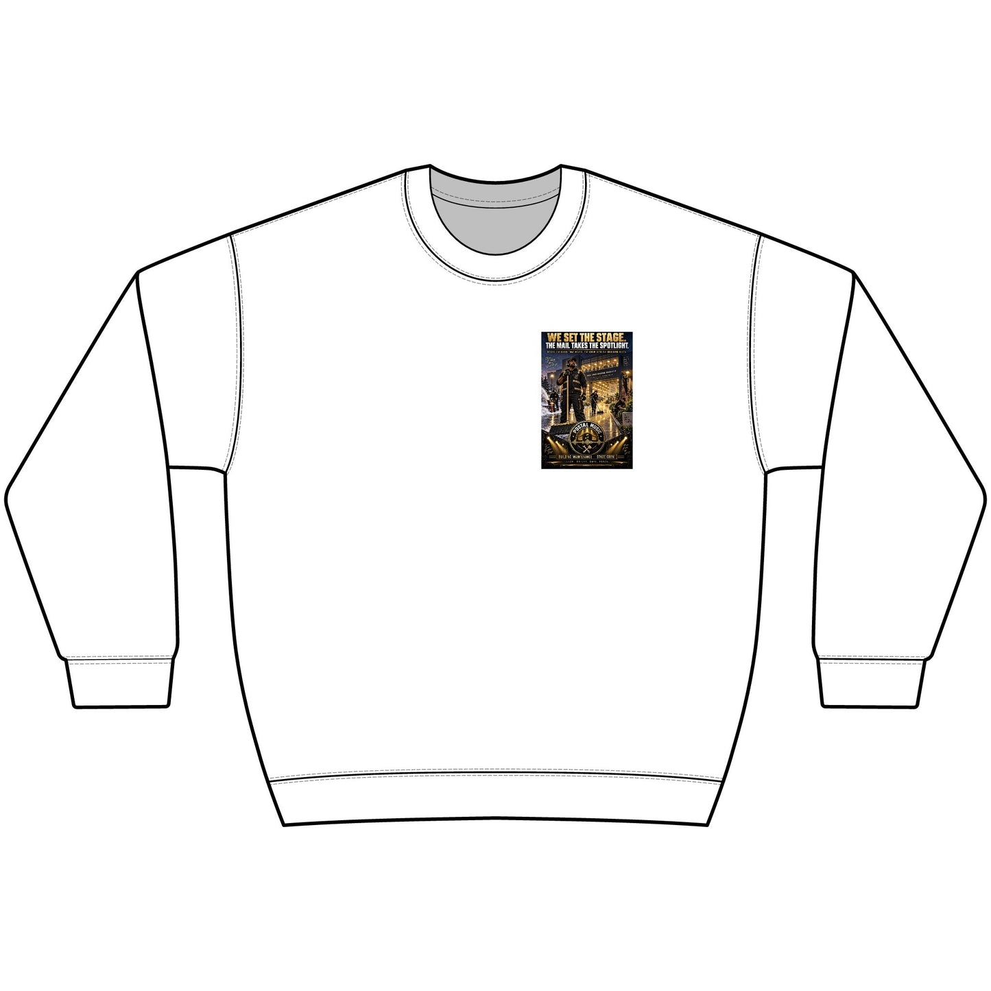 Postal Music - We Set the Stage - Heavyweight Crewneck Sweatshirt