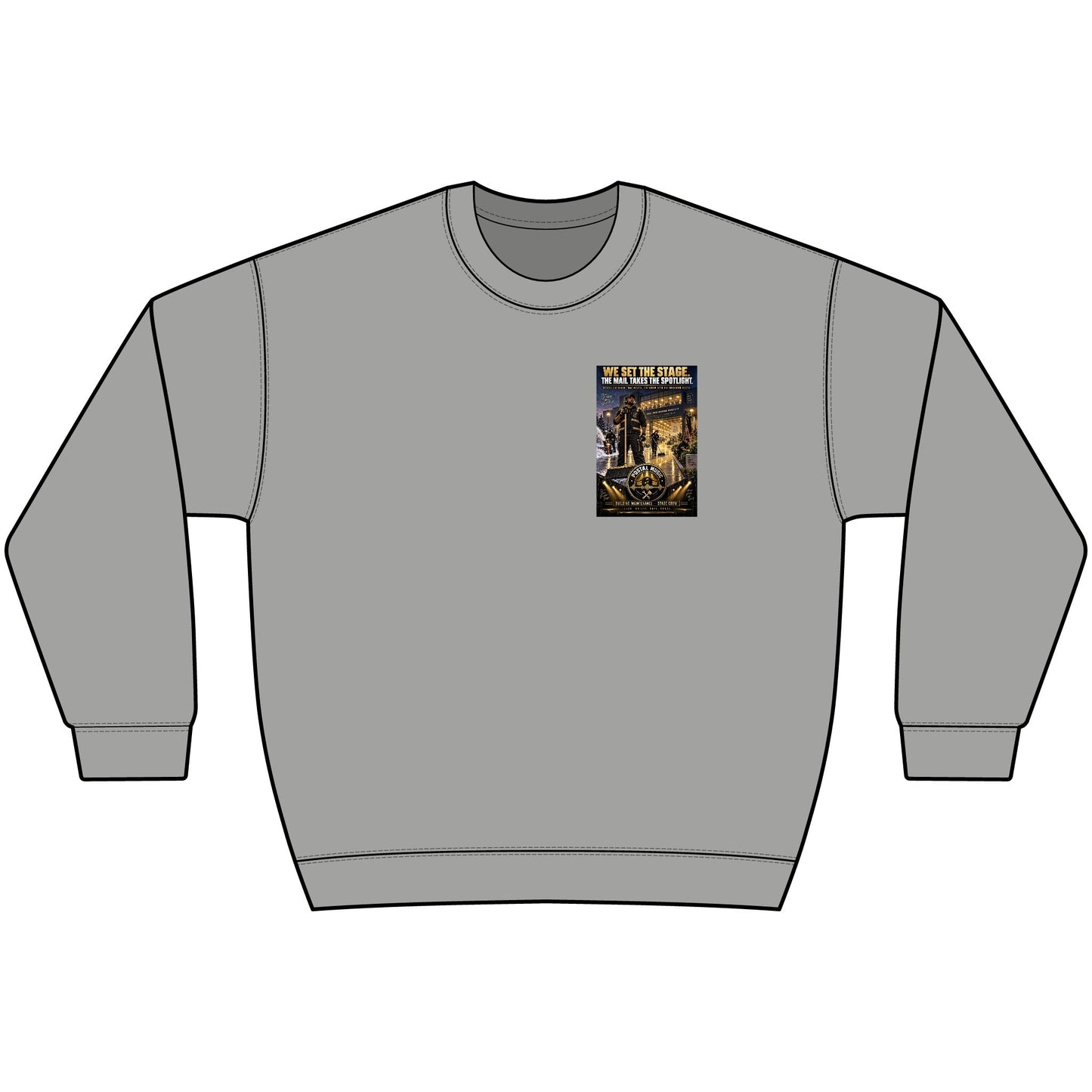 Postal Music - We Set the Stage - Heavyweight Crewneck Sweatshirt