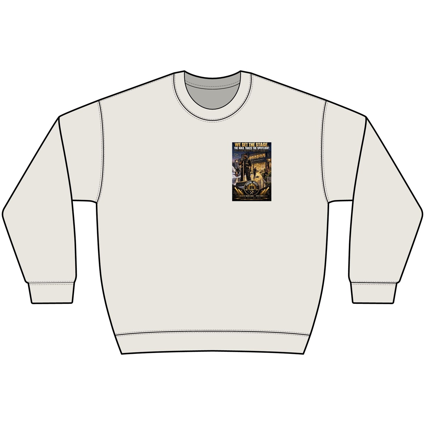 Postal Music - We Set the Stage - Heavyweight Crewneck Sweatshirt