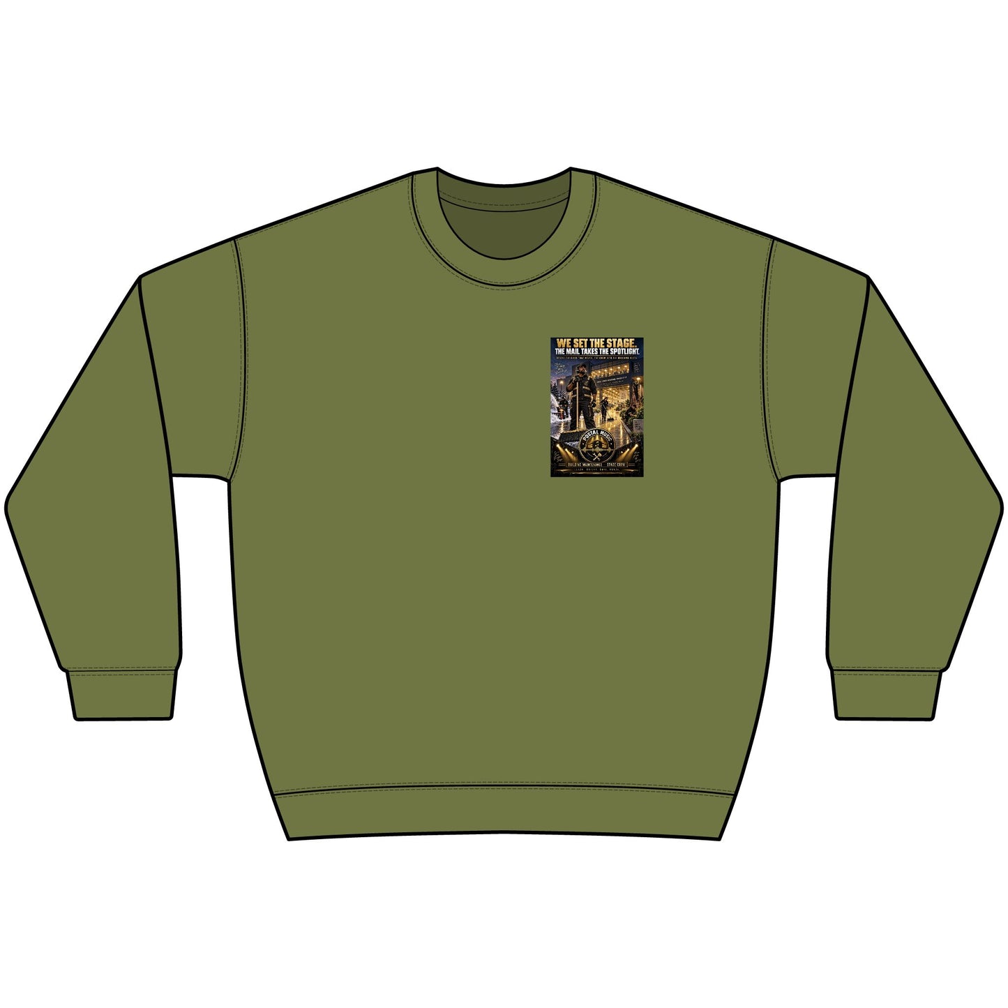Postal Music - We Set the Stage - Heavyweight Crewneck Sweatshirt