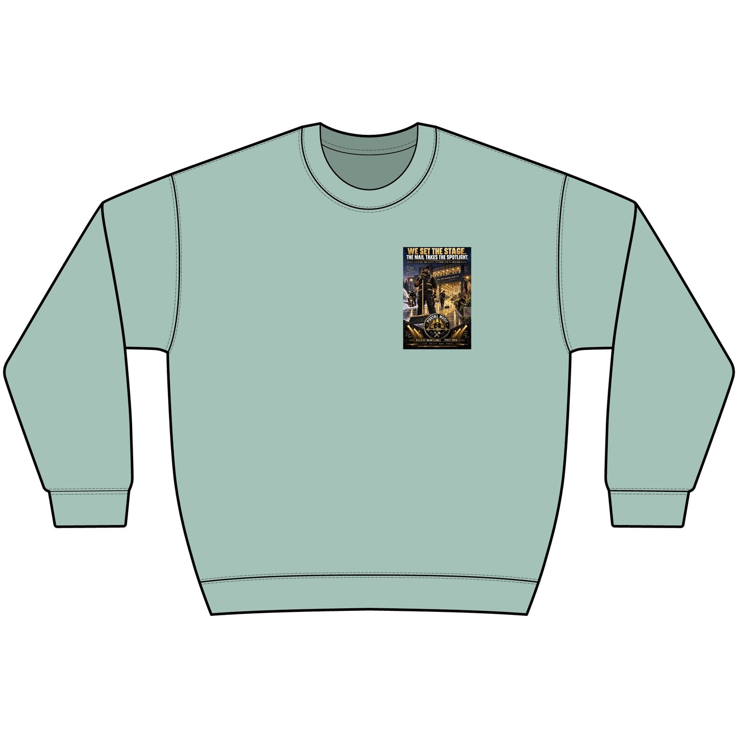 Postal Music - We Set the Stage - Heavyweight Crewneck Sweatshirt