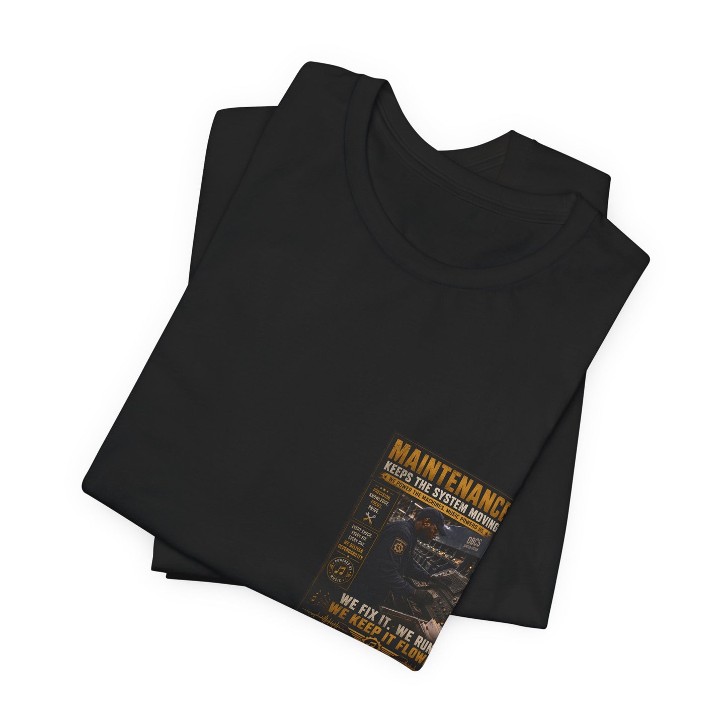 Postal Music — Maintenance Keeps the System Moving — Premium Unisex T-Shirt