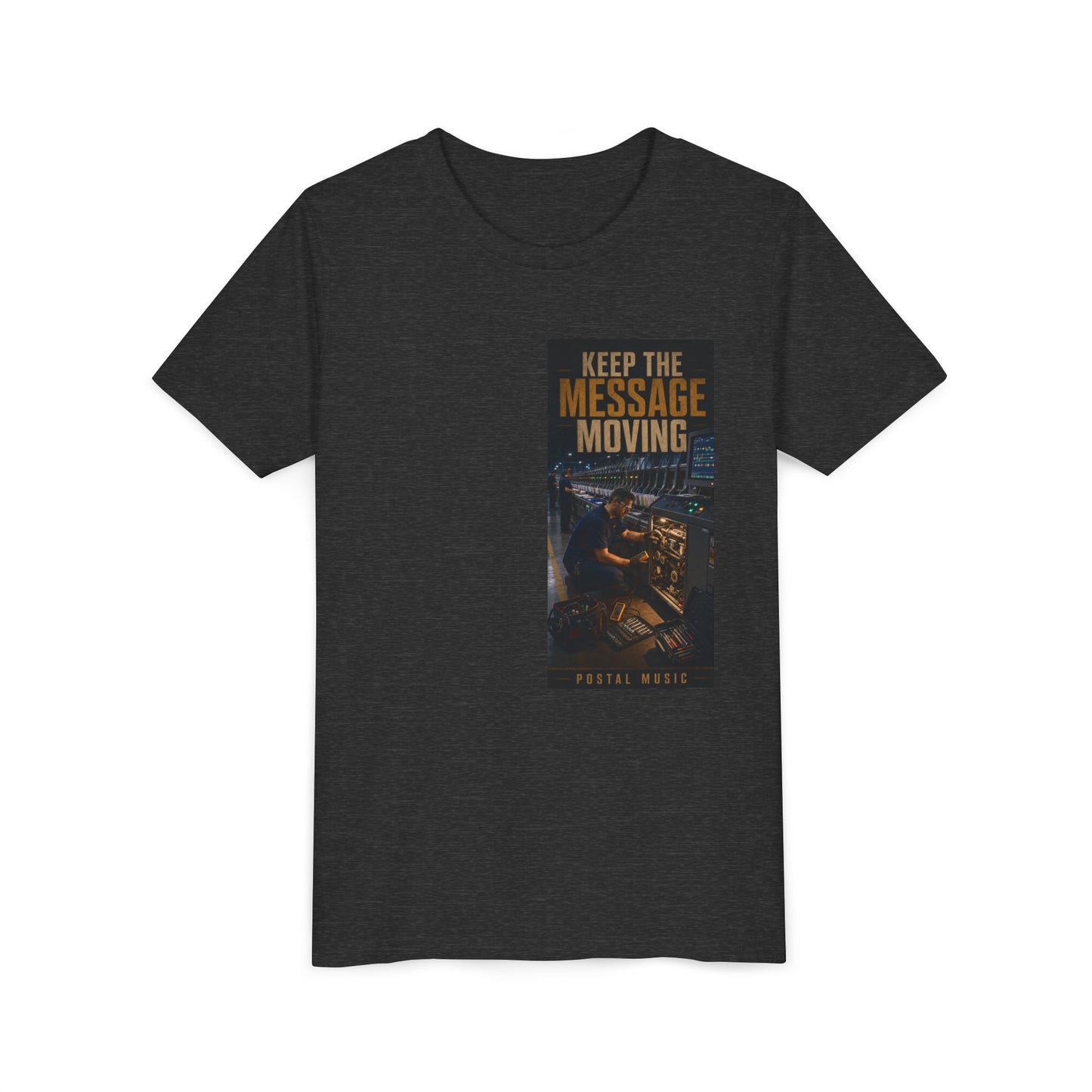 Postal Music — Keep the Message Moving — Youth T-Shirt
