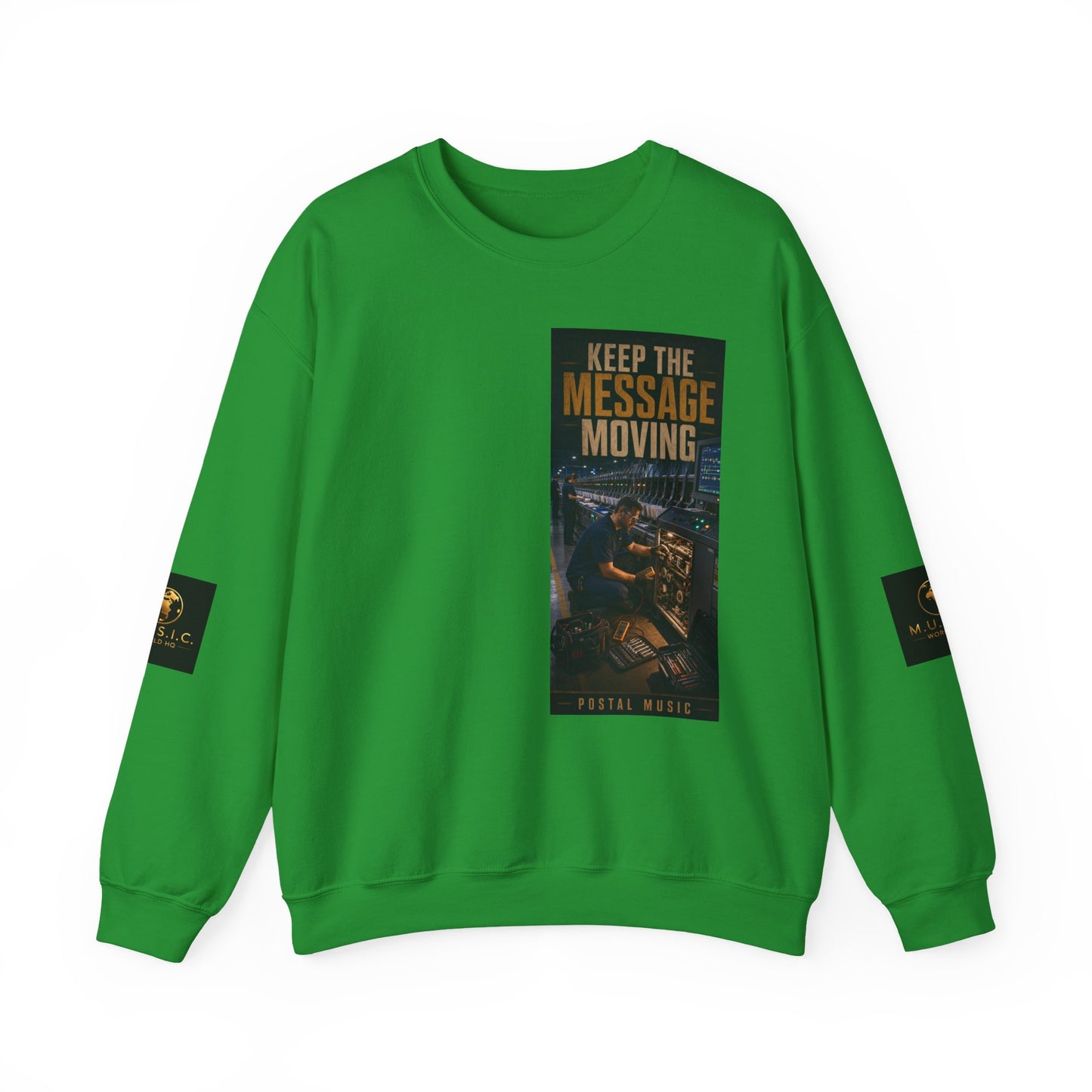Postal Music — Keep the Message Moving — Core Crewneck Sweatshirt