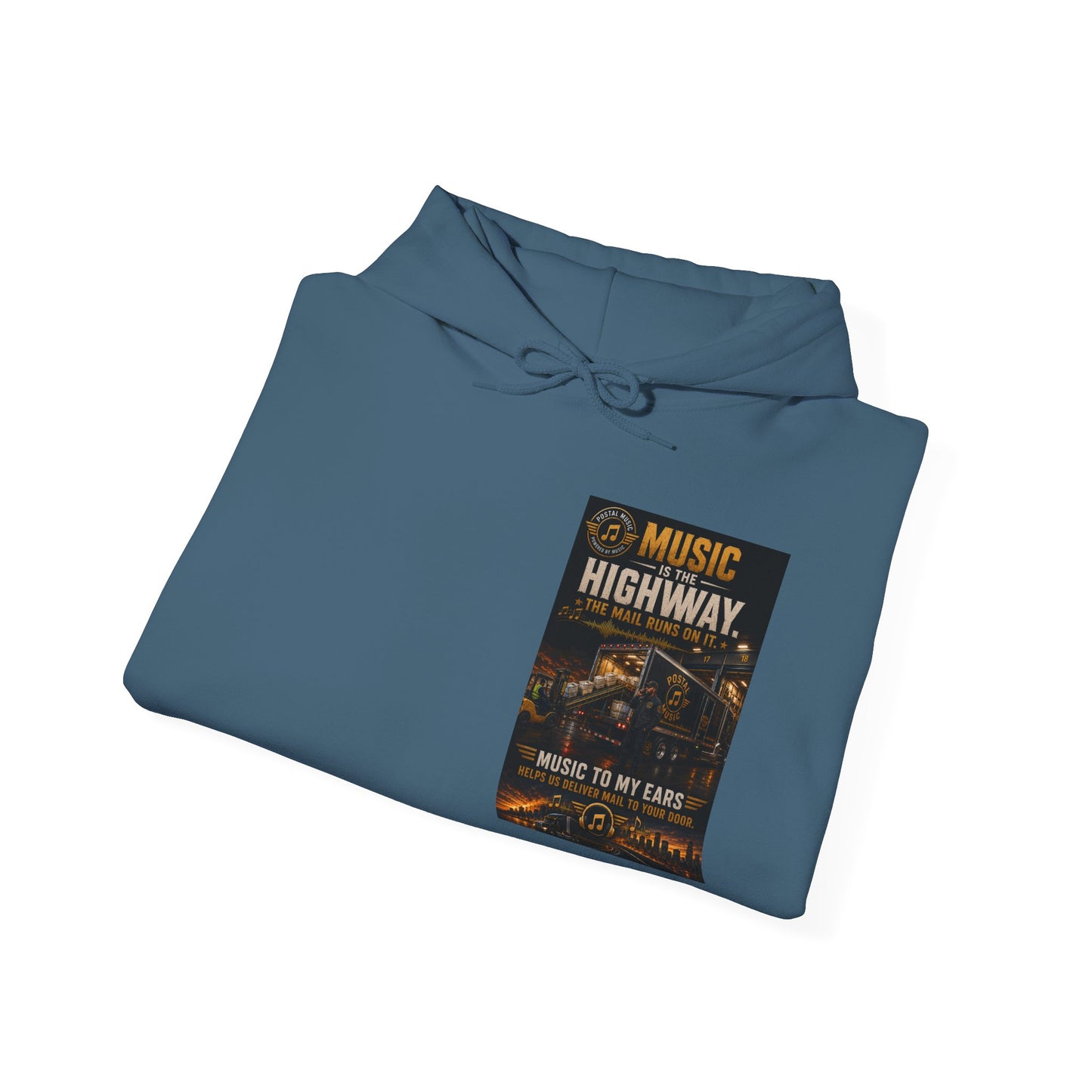 Postal Music — Music Is the Highway — Core Pullover Hoodie