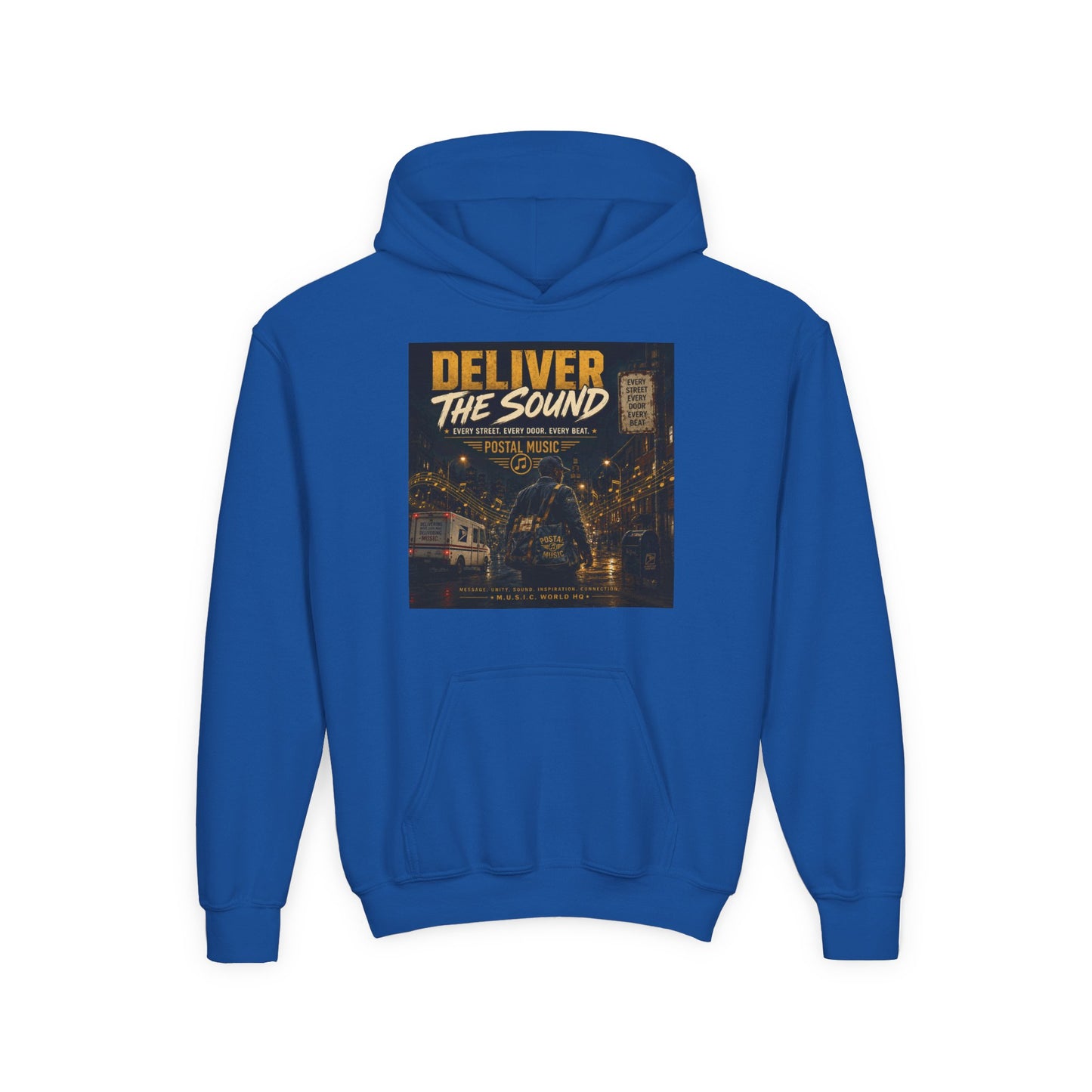 Postal Music — Deliver the Sound — Youth Hoodie