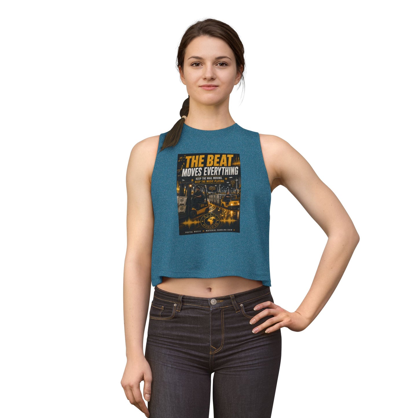 The Beat Moves Everything — Women's Cropped Tee | Postal Music
