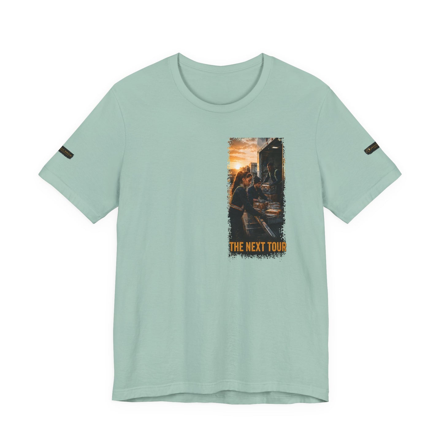 Postal Music — The Next Tour Premium Unisex T-Shirt — Color Group 2 of 11