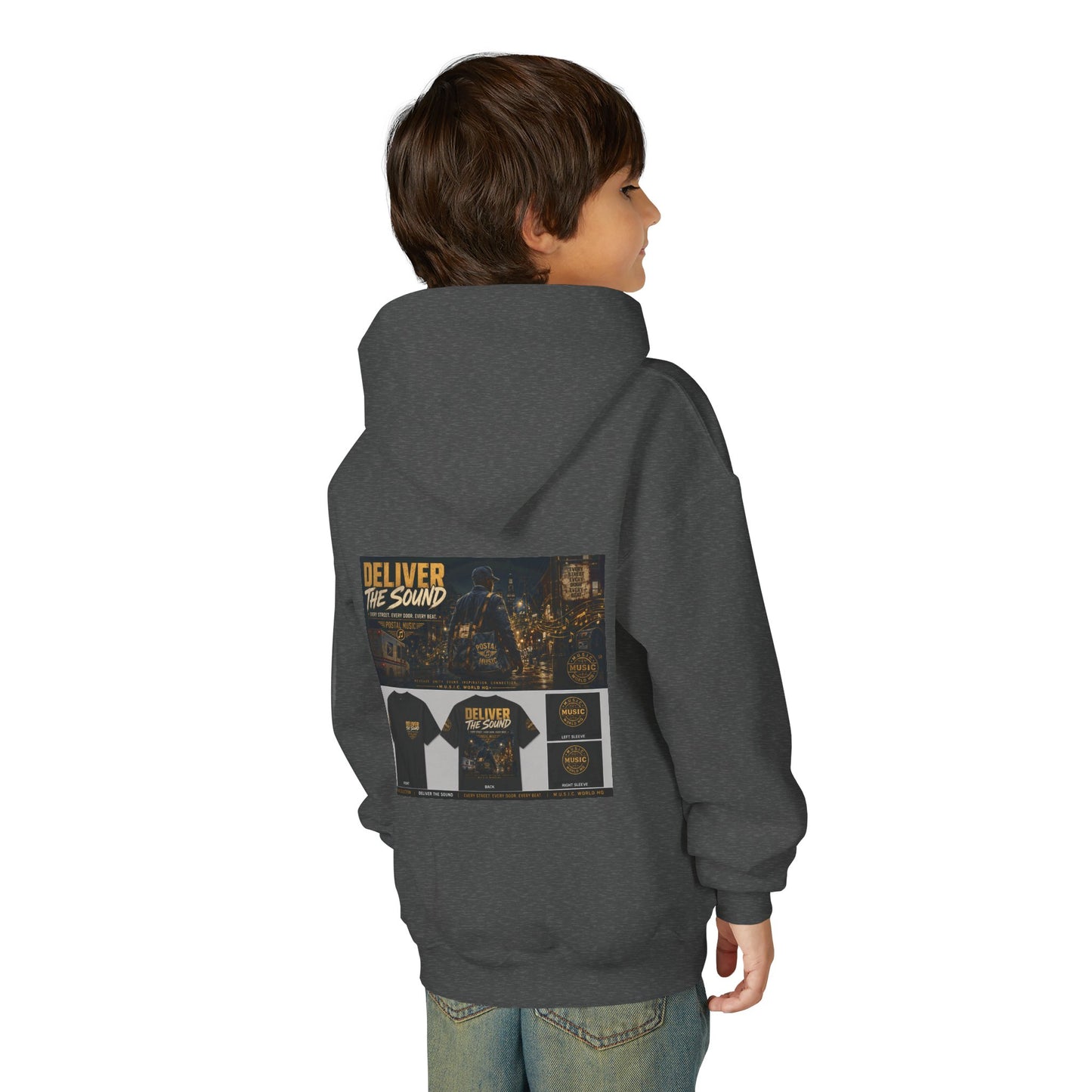 Postal Music — Deliver the Sound — Youth Hoodie