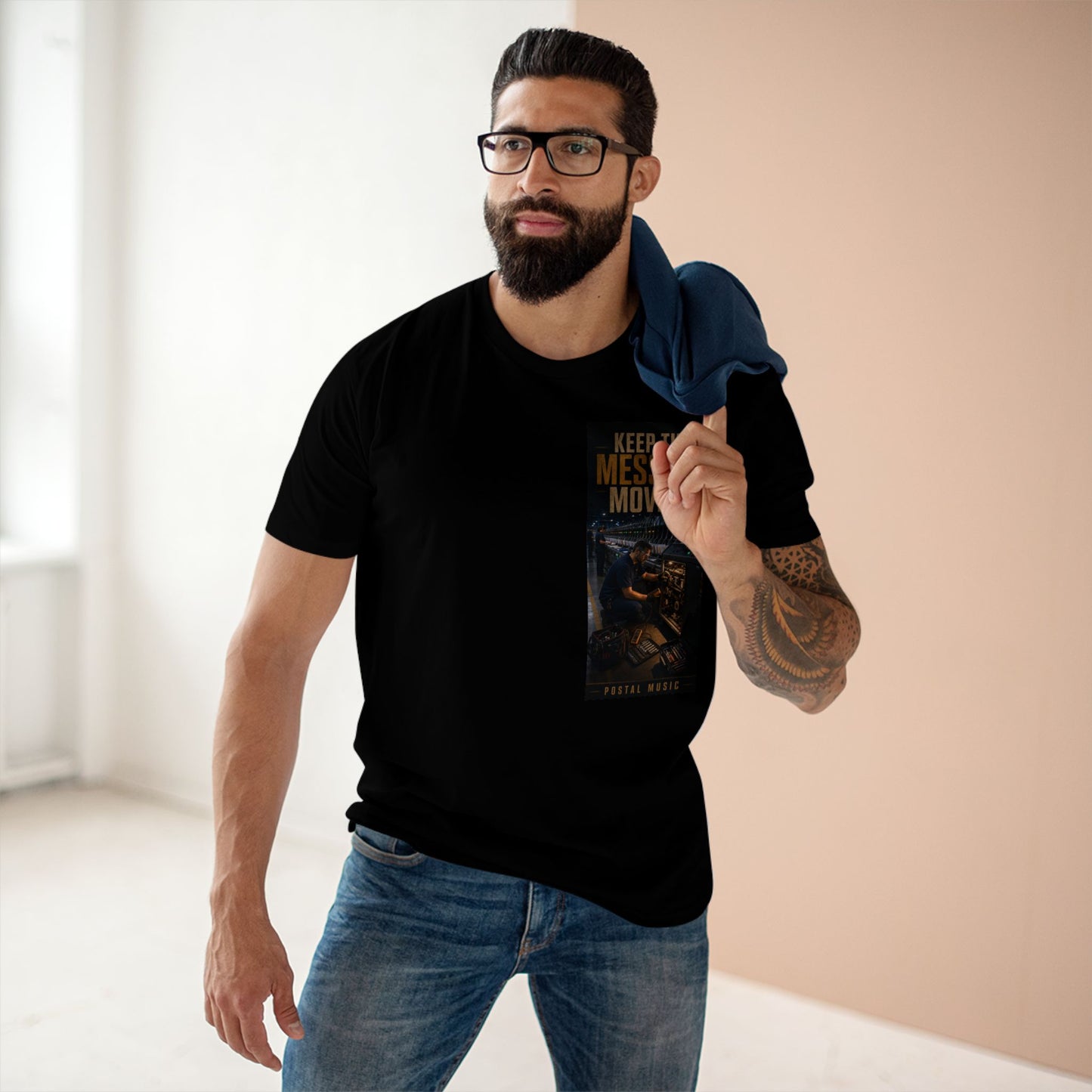 Postal Music — Keep the Message Moving — Streetwear T-Shirt