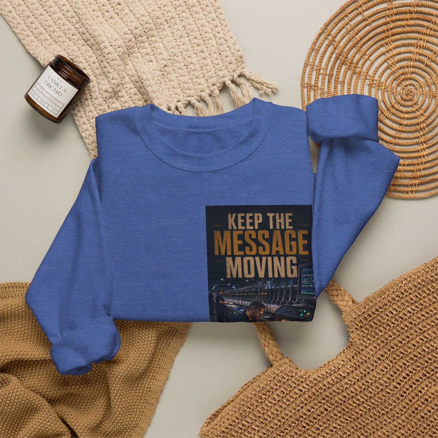 Postal Music — Keep the Message Moving — Core Crewneck Sweatshirt