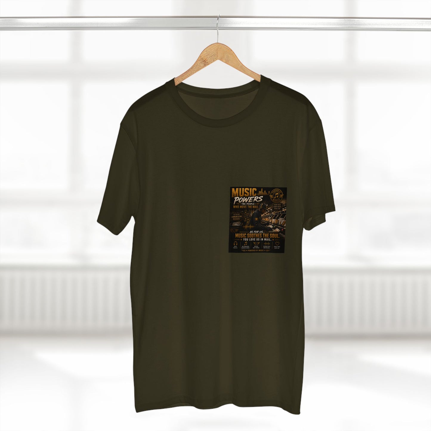 Postal Music — Music Powers the People — Streetwear T-Shirt