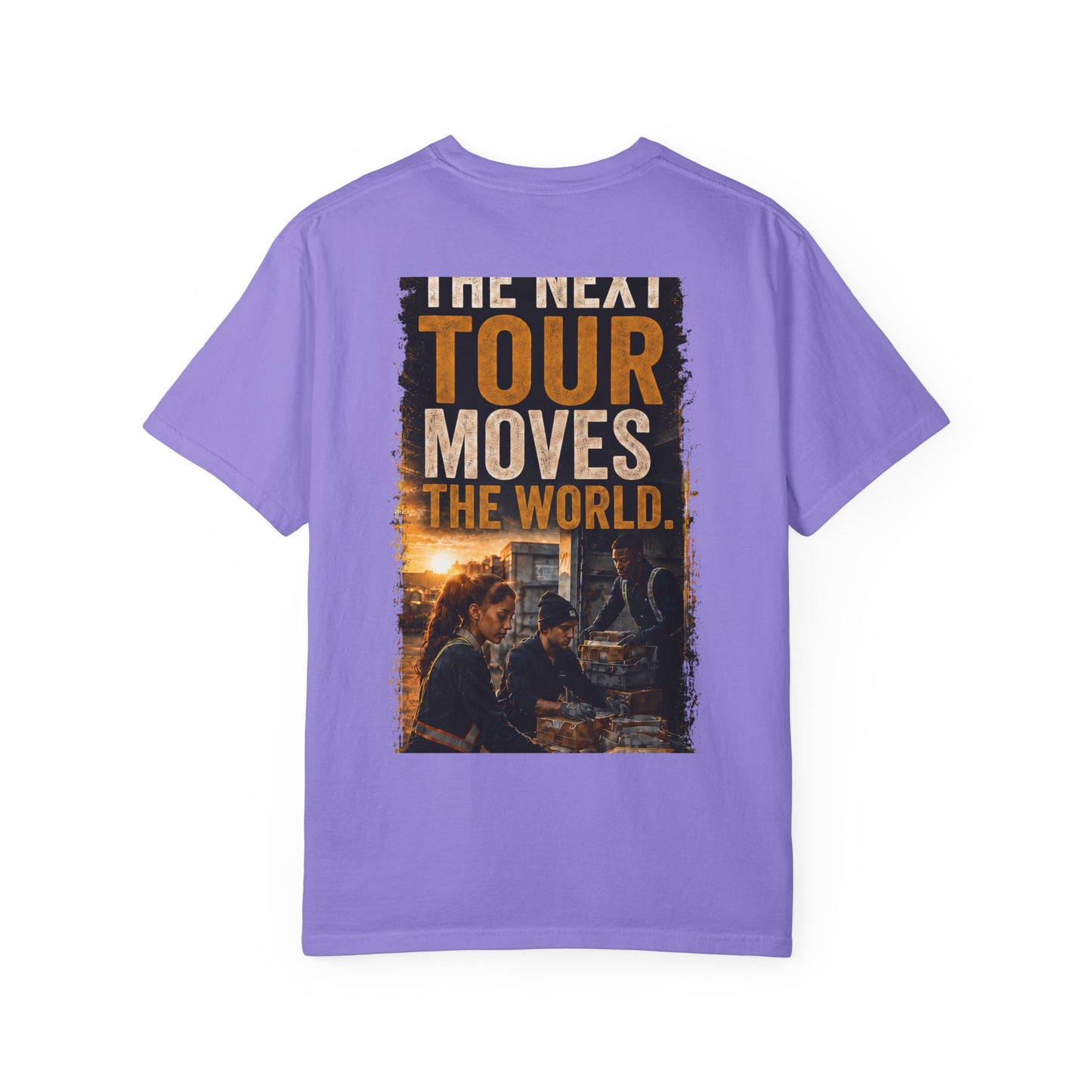 Postal Music — The Next Tour Garment-Dyed T-Shirt — Color Group 4 of 4