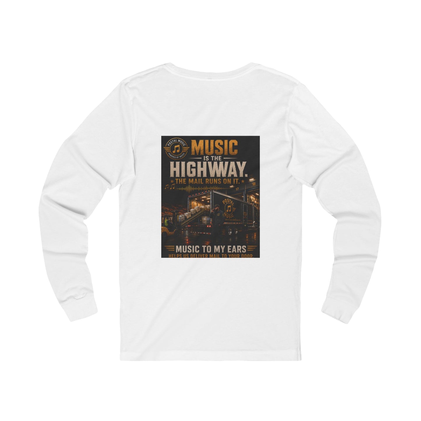Postal Music — Music Is the Highway — Long-Sleeve T-Shirt
