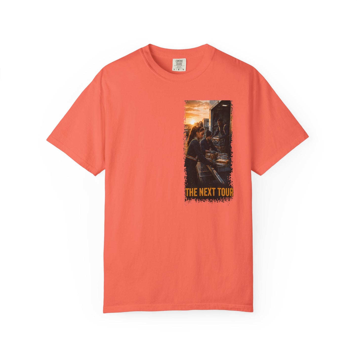 Postal Music — The Next Tour Garment-Dyed T-Shirt — Color Group 1 of 4