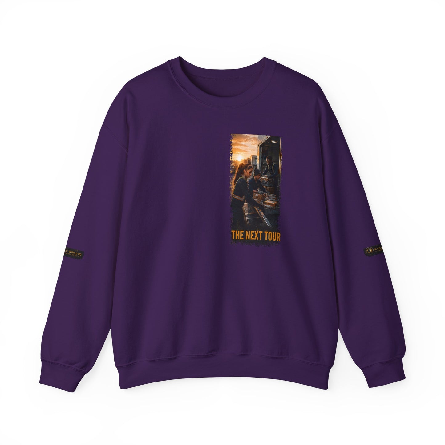 Postal Music — The Next Tour Core Crewneck Sweatshirt — Color Group 2 of 3