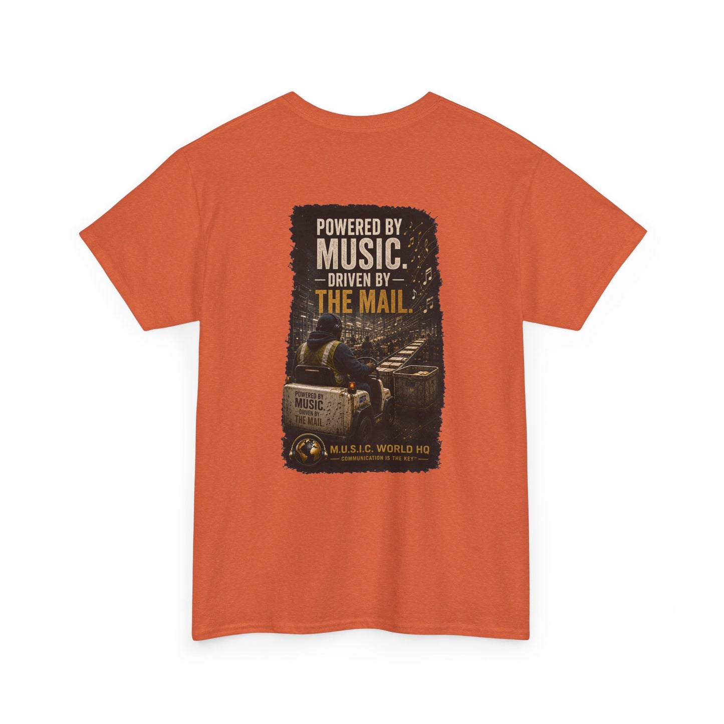 Postal Music - Powered by Music Premium T-Shirt - Colorways E
