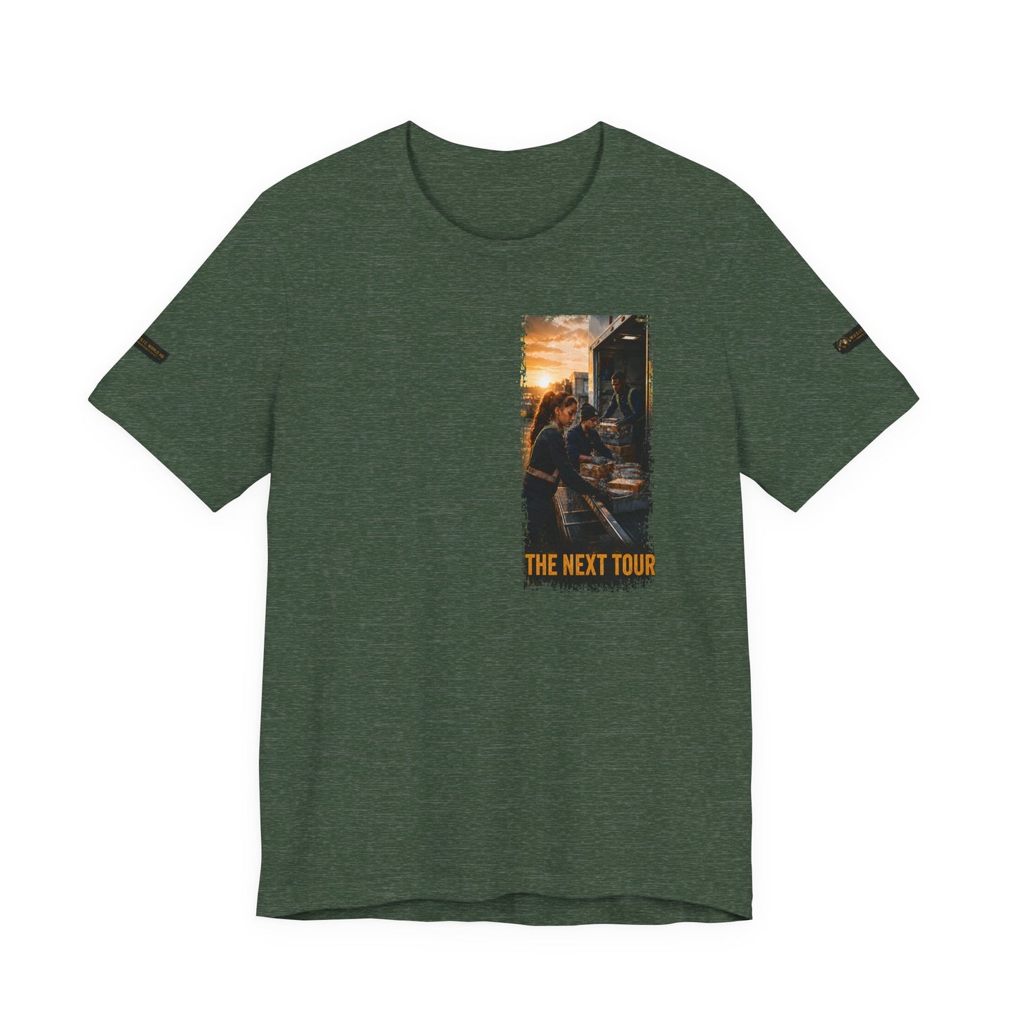 Postal Music — The Next Tour Premium Unisex T-Shirt — Color Group 4 of 11
