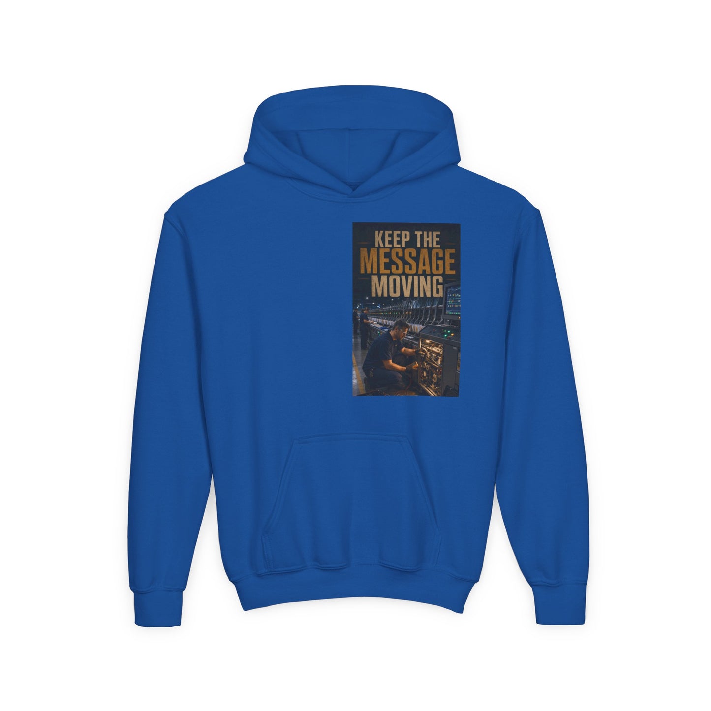 Postal Music — Keep the Message Moving — Youth Hoodie