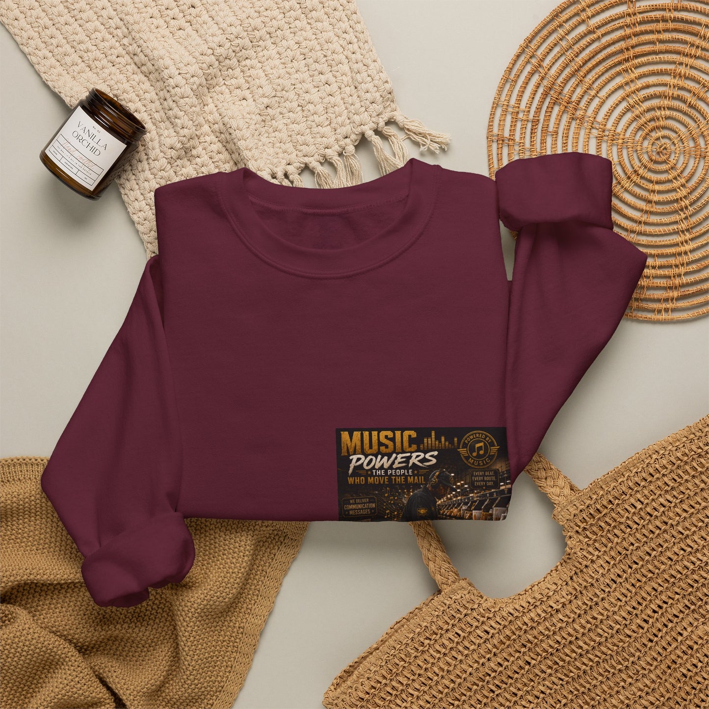 Postal Music — Music Powers the People — Core Crewneck Sweatshirt