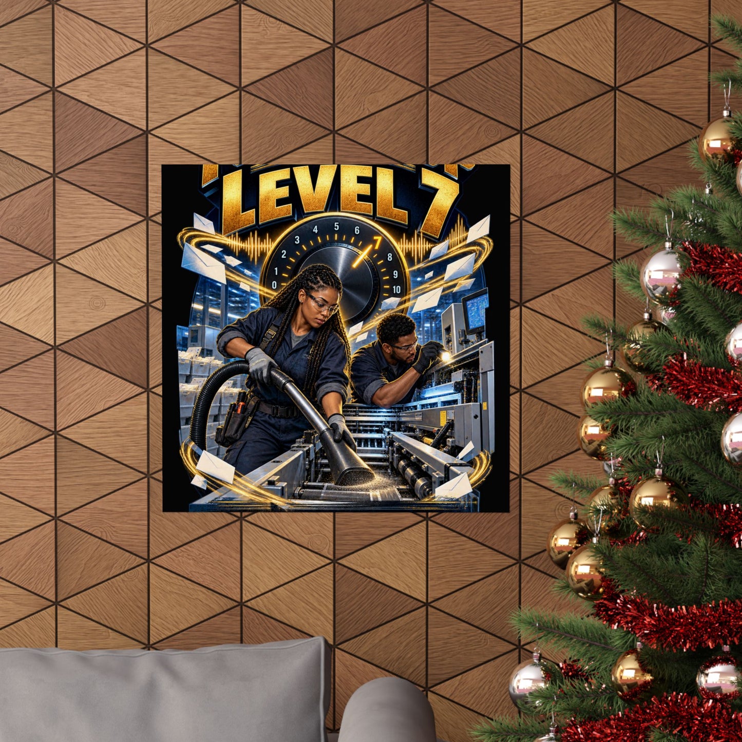 Postal Music - Turn It Up to Level 7 - Premium Matte Poster