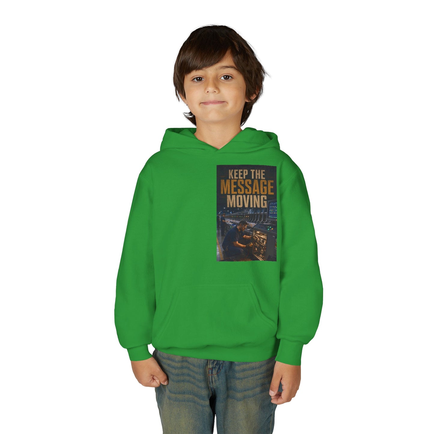 Postal Music — Keep the Message Moving — Youth Hoodie