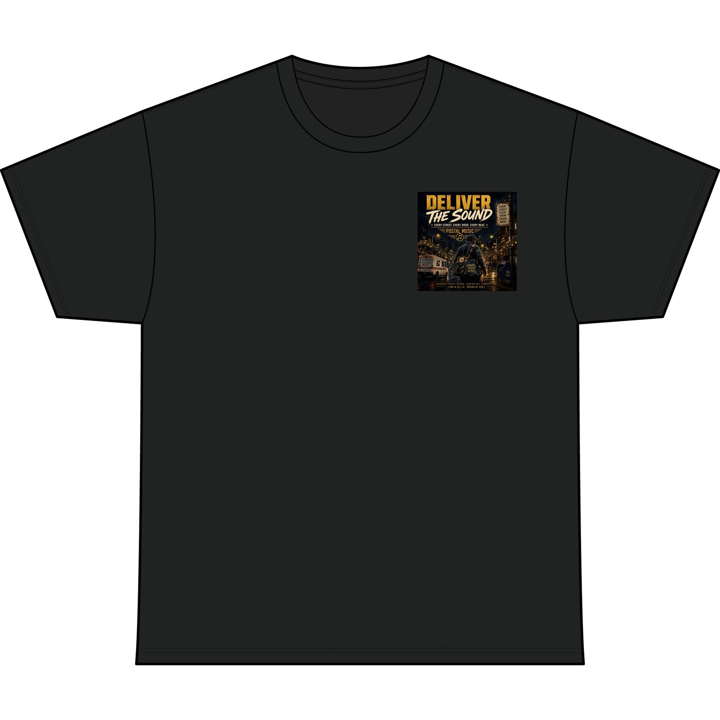 Postal Music — Deliver the Sound — Heavyweight T-Shirt