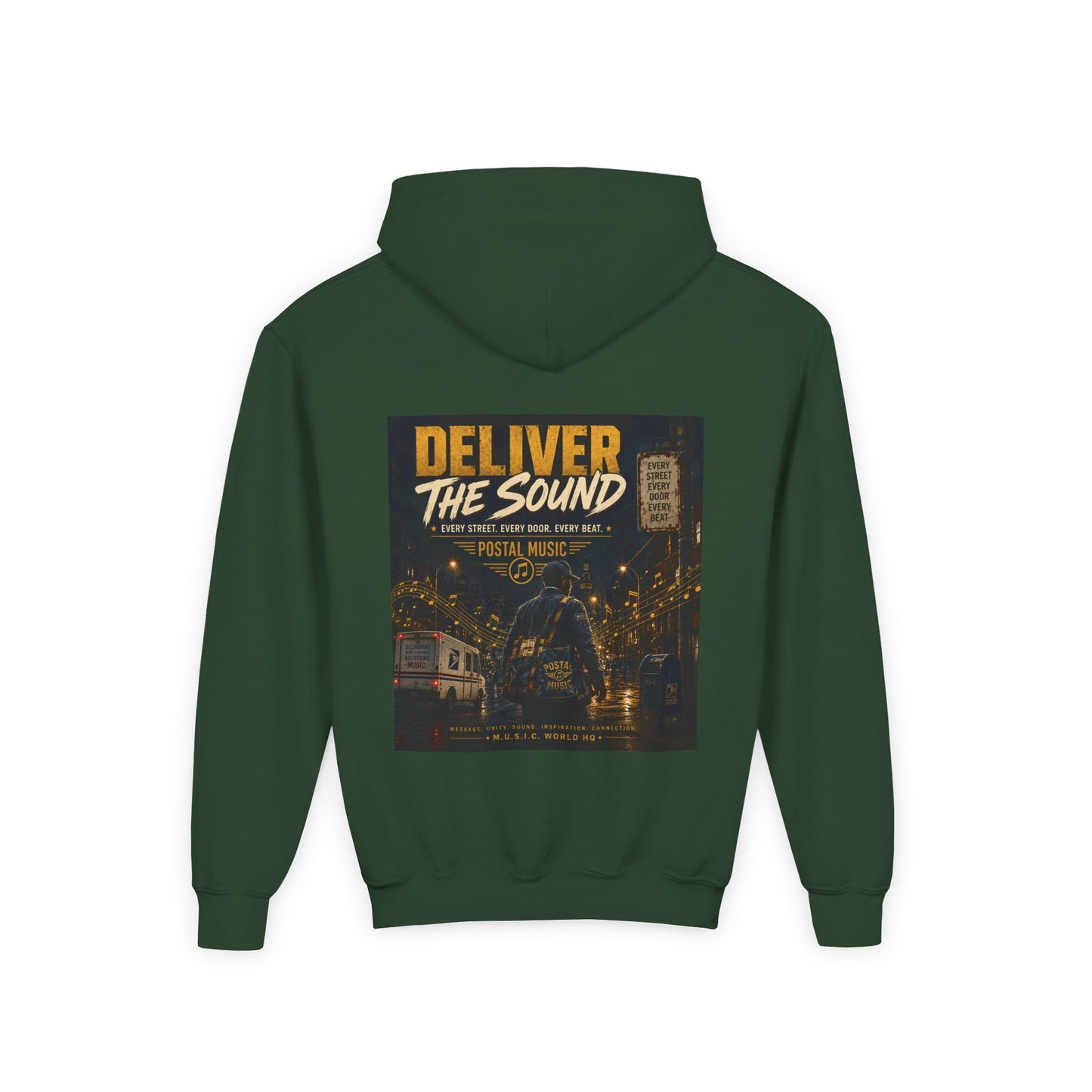 Postal Music — Deliver the Sound — Youth Hoodie