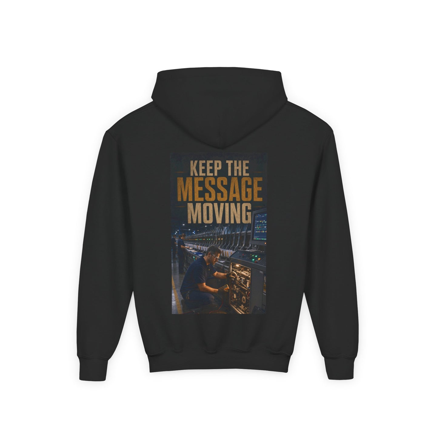 Postal Music — Keep the Message Moving — Youth Hoodie