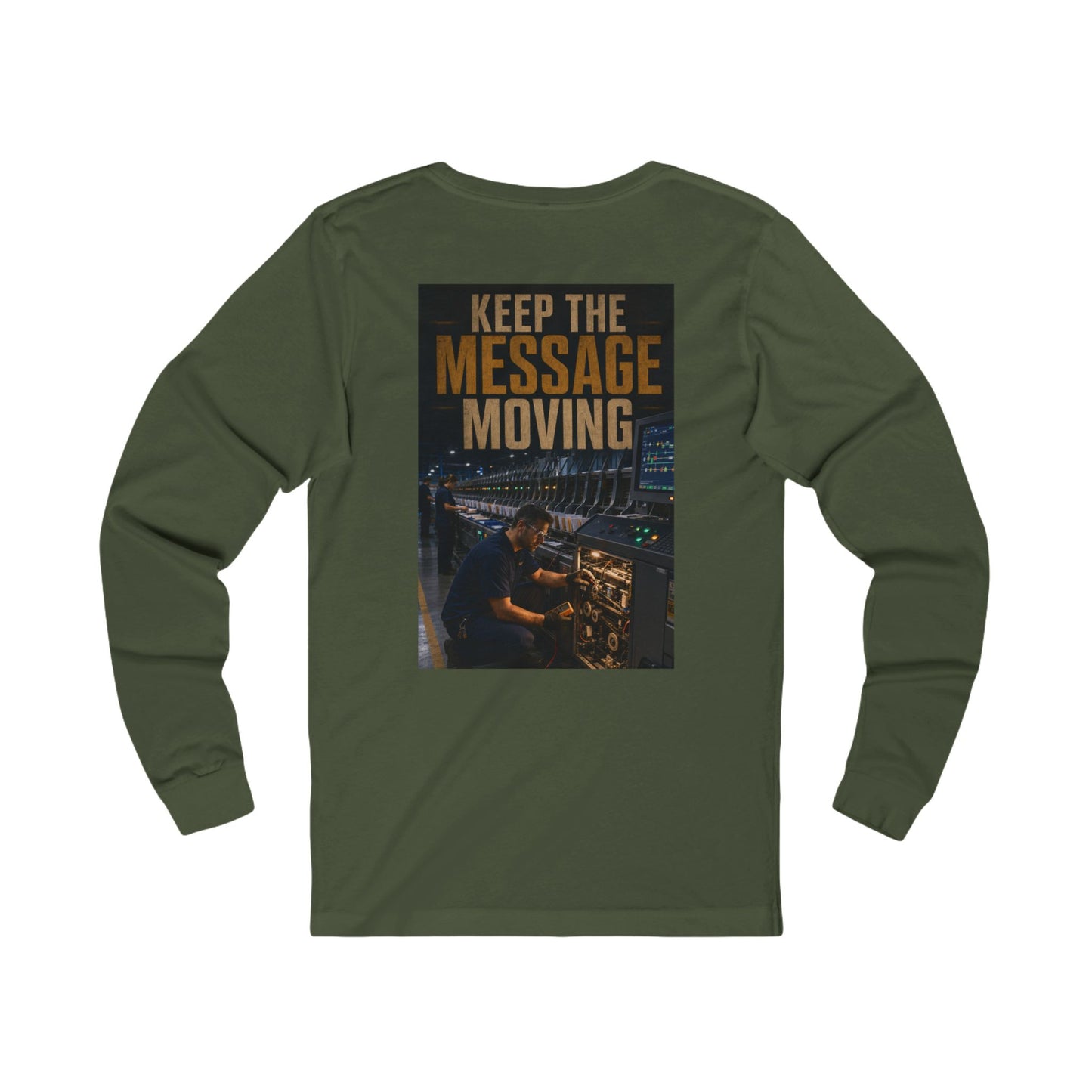 Postal Music — Keep the Message Moving — Long-Sleeve T-Shirt