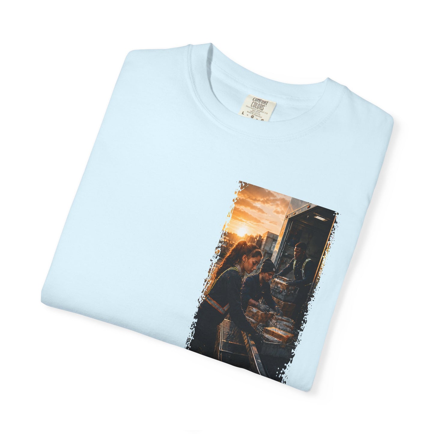 Postal Music — The Next Tour Garment-Dyed T-Shirt — Color Group 1 of 4