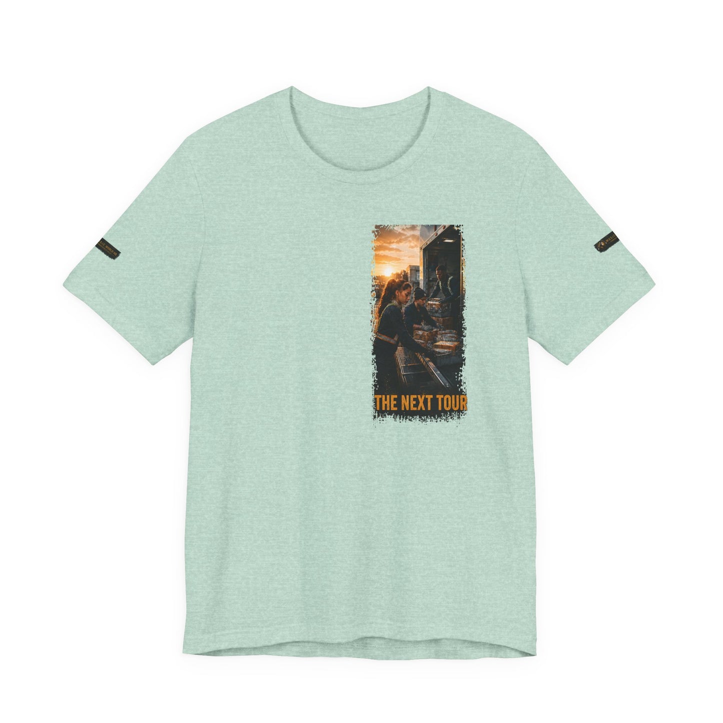 Postal Music — The Next Tour Premium Unisex T-Shirt — Color Group 6 of 11
